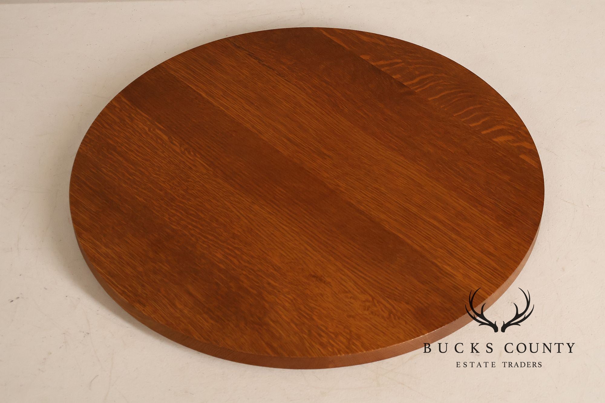 Stickley Mission Collection Round Oak Lazy Susan