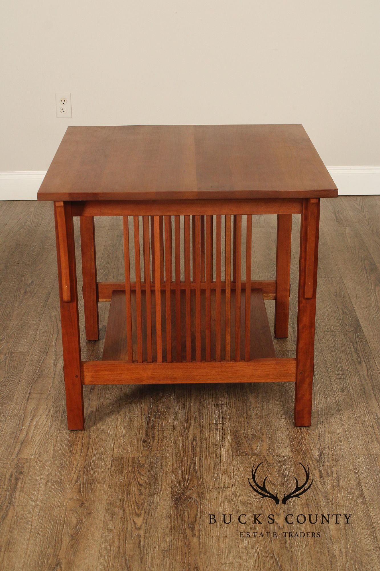 Stickley Mission Collection Cherry Spindle Lamp Table