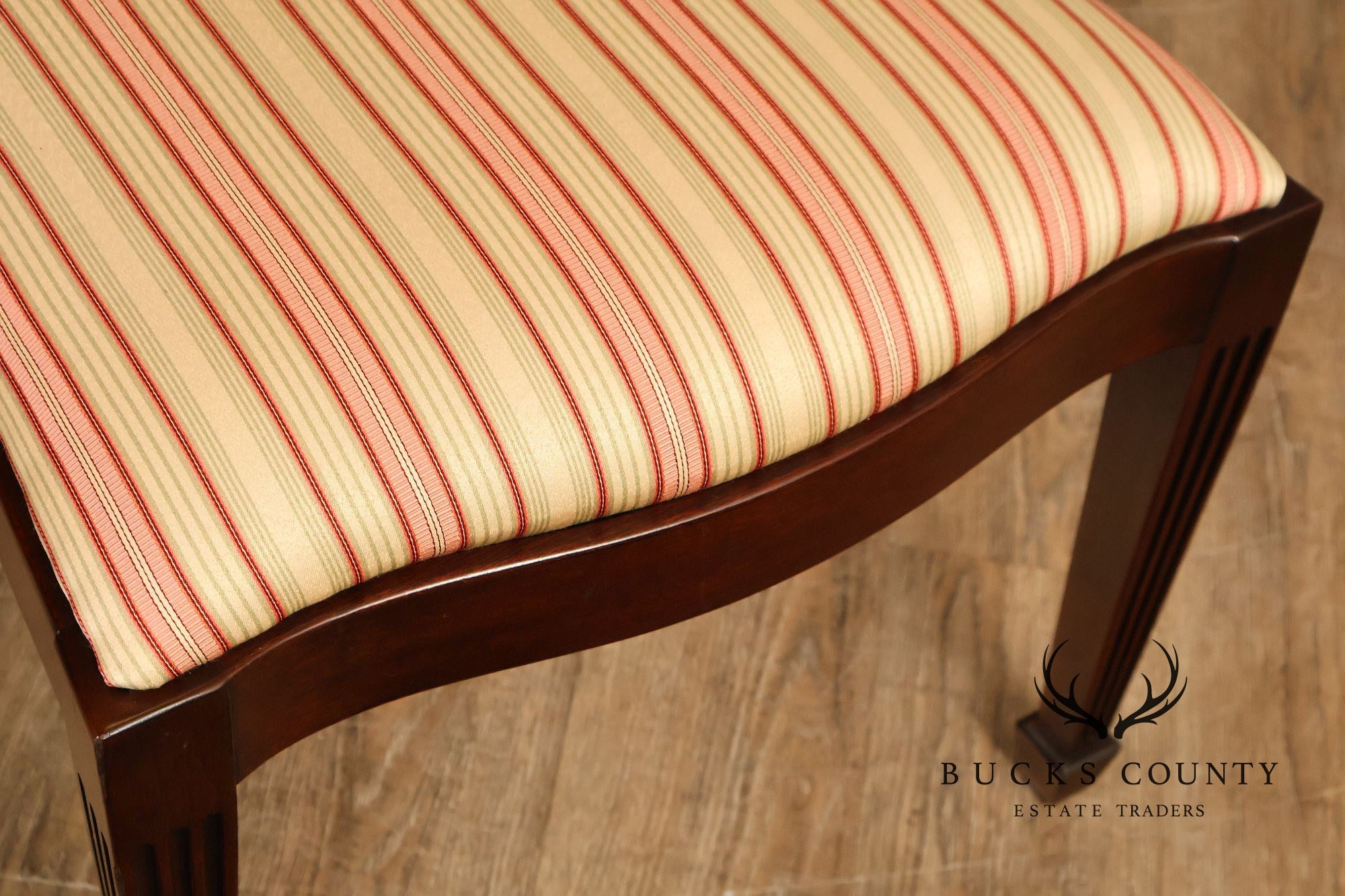 Henkel Harris Mahogany Set Of Eight Lyre Back Dining Chairs