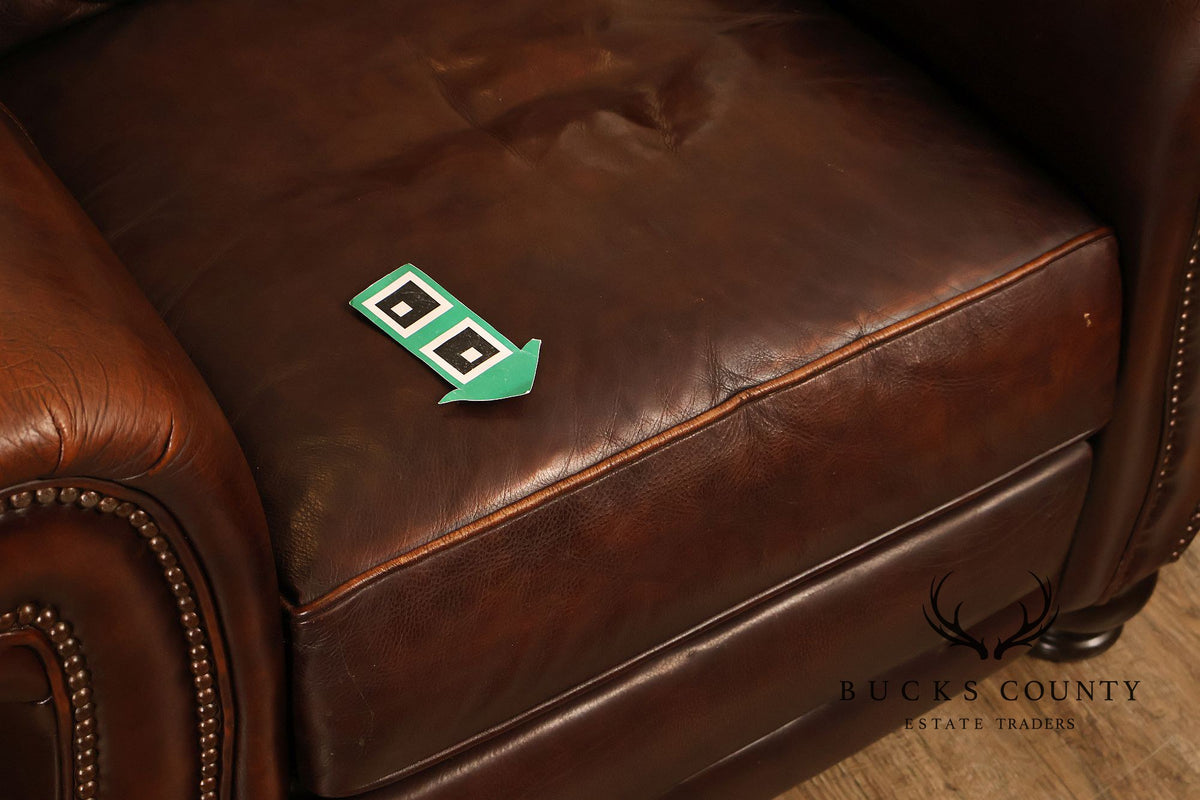 Traditional Brown Reclining Club Chair