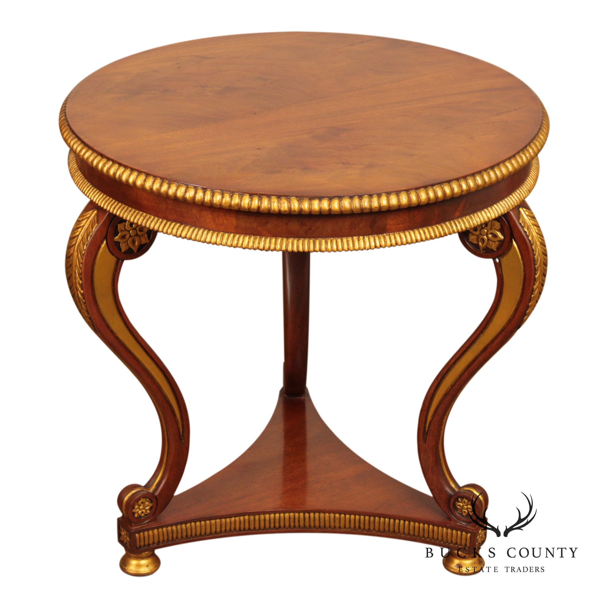 Regency Style Partial Gilt Mahogany Center Table