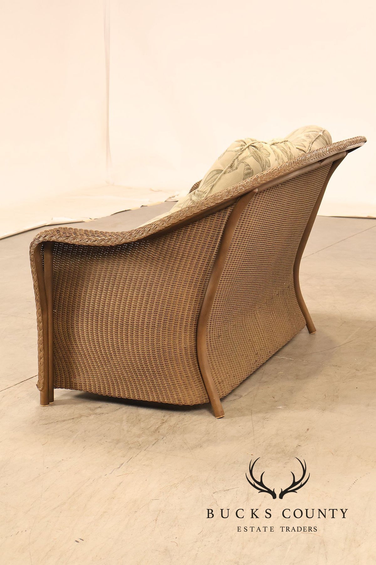 Lloyd Flanders Reflections All-Weather Lloyd Loom Wicker Loveseat