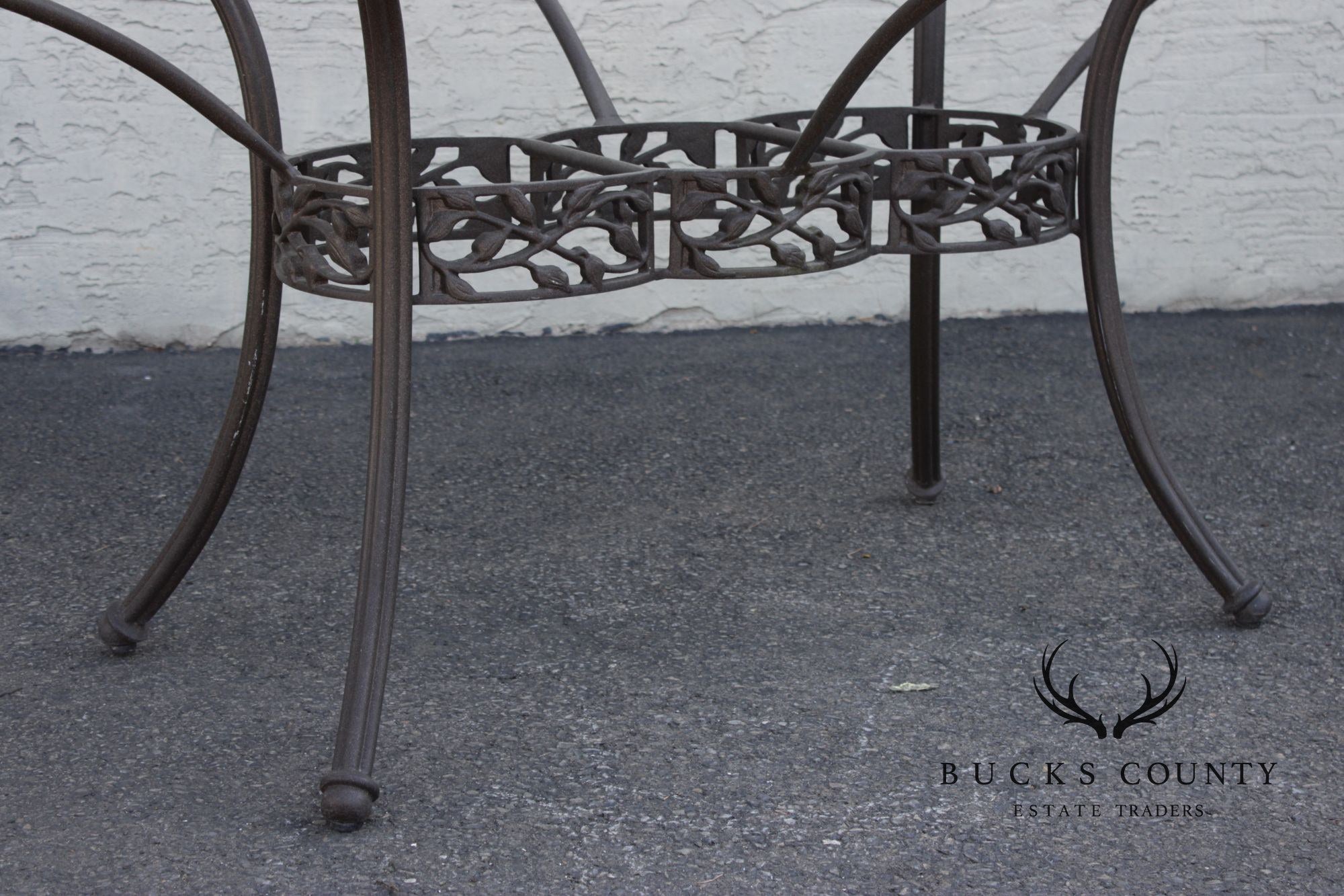 Woodard Oval Glass Top Outdoor Dining Table