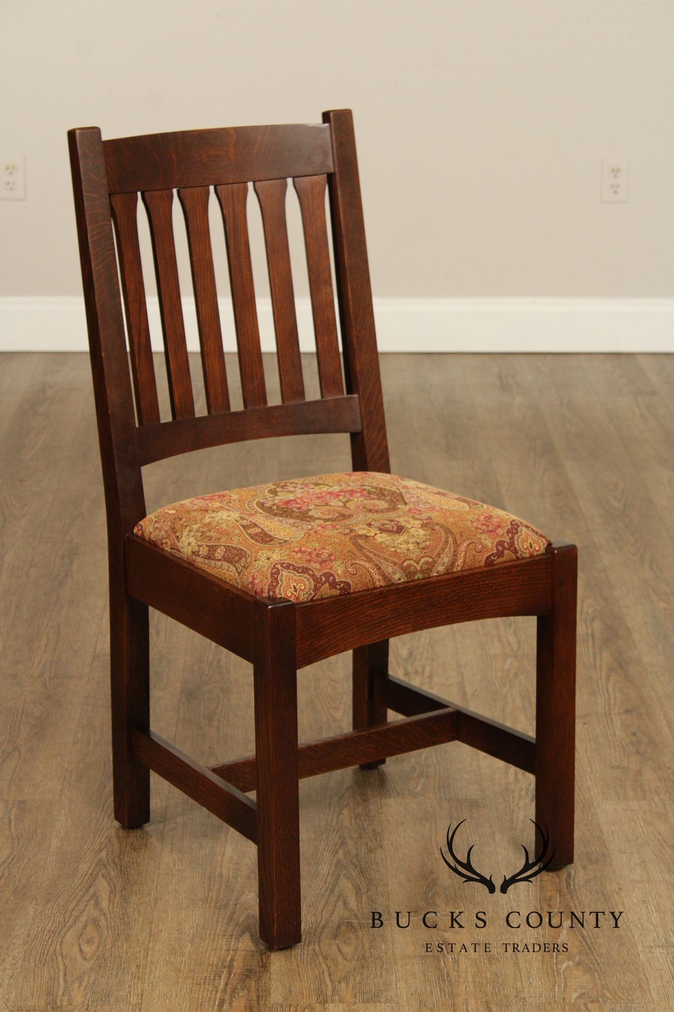 Stickley Mission Collection Set Of Six Cottage Oak Dining Chairs