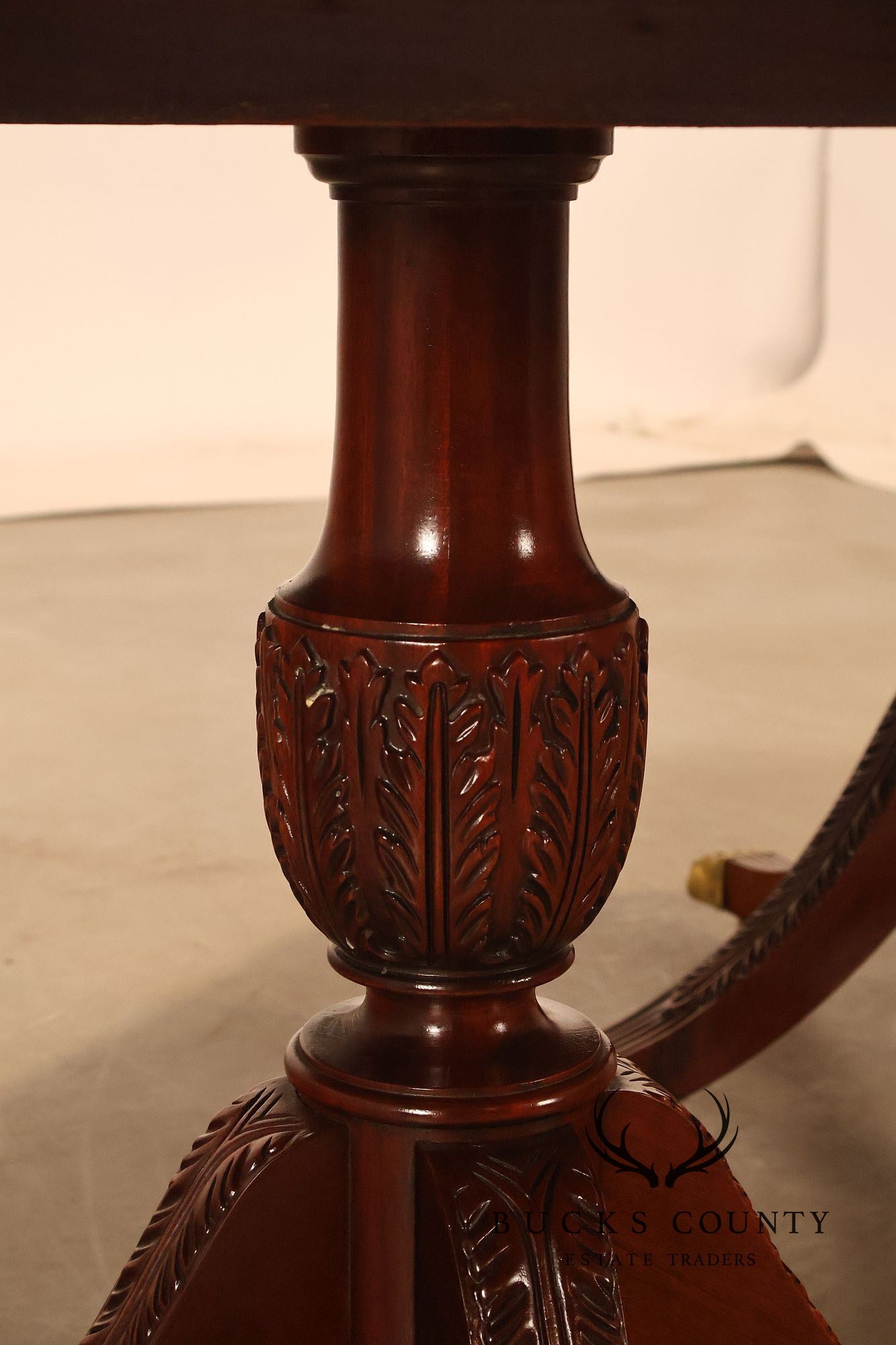 Councill Craftsmen Mahogany Double Pedestal Expandable Dining Table