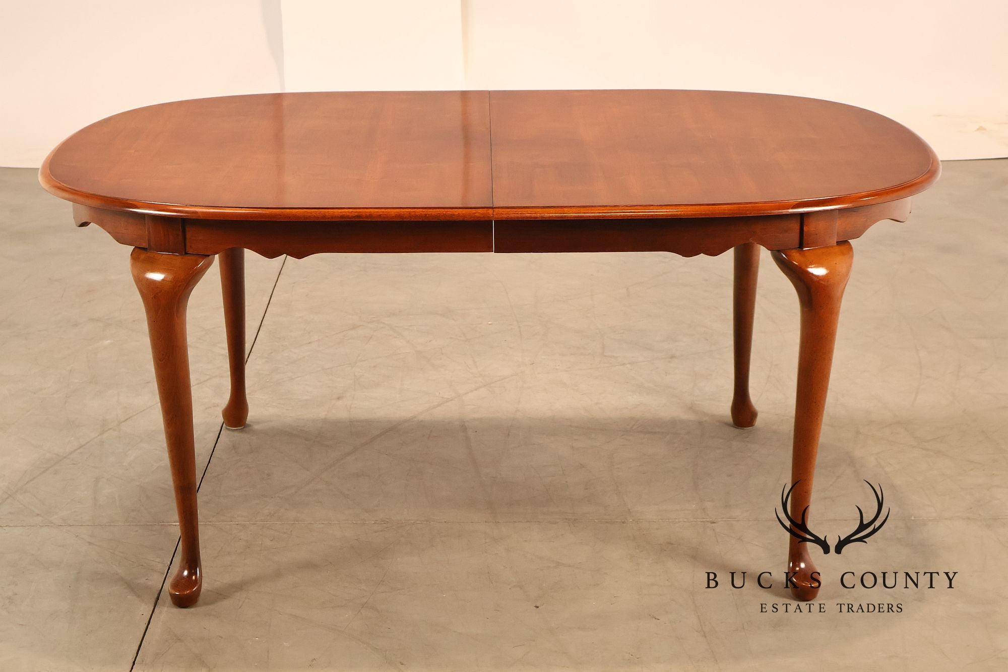 American Drew Traditional Cherry Dining Table With Two Leaves