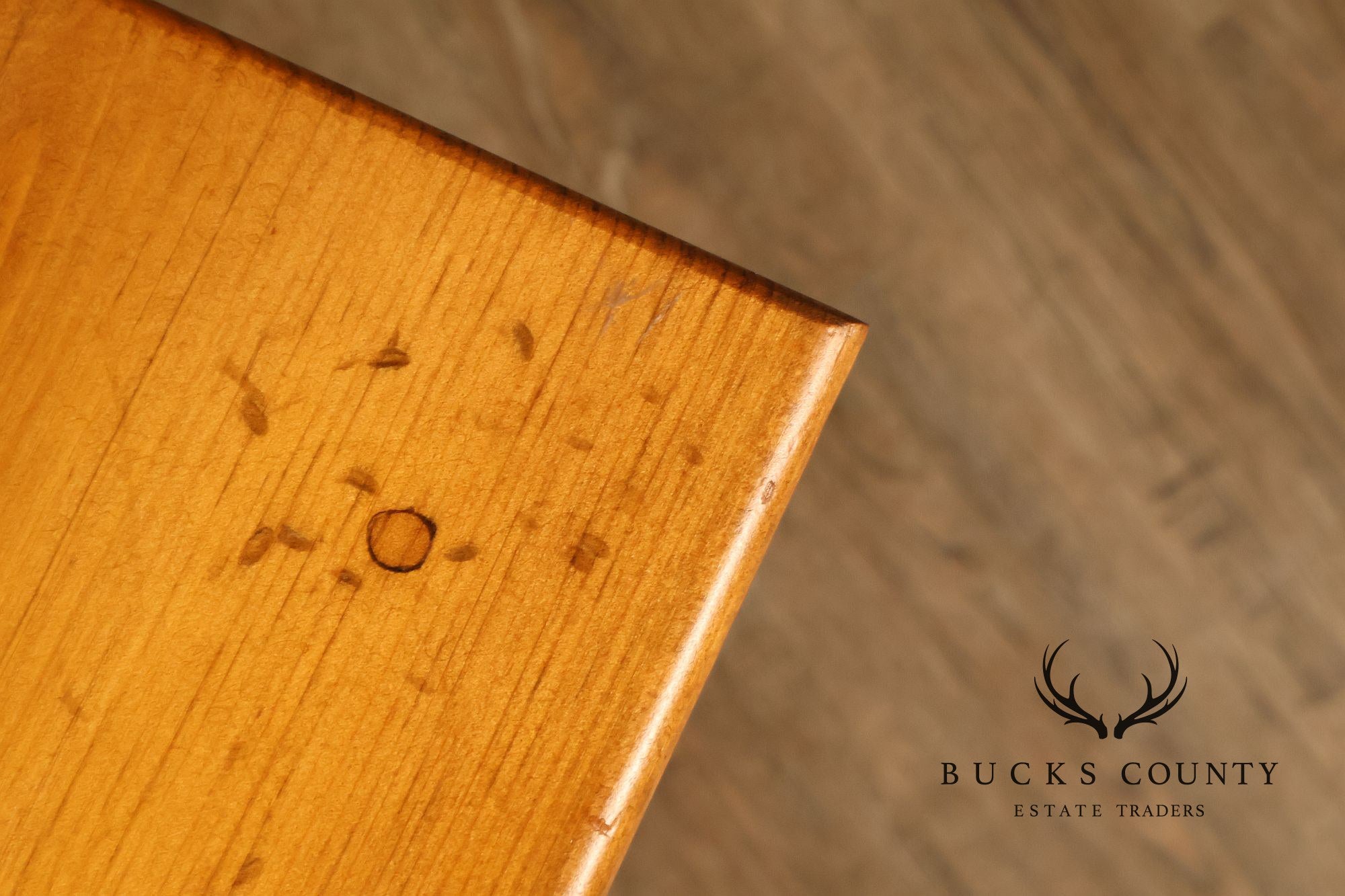 Rustic Pine Four-Drawer Nightstand