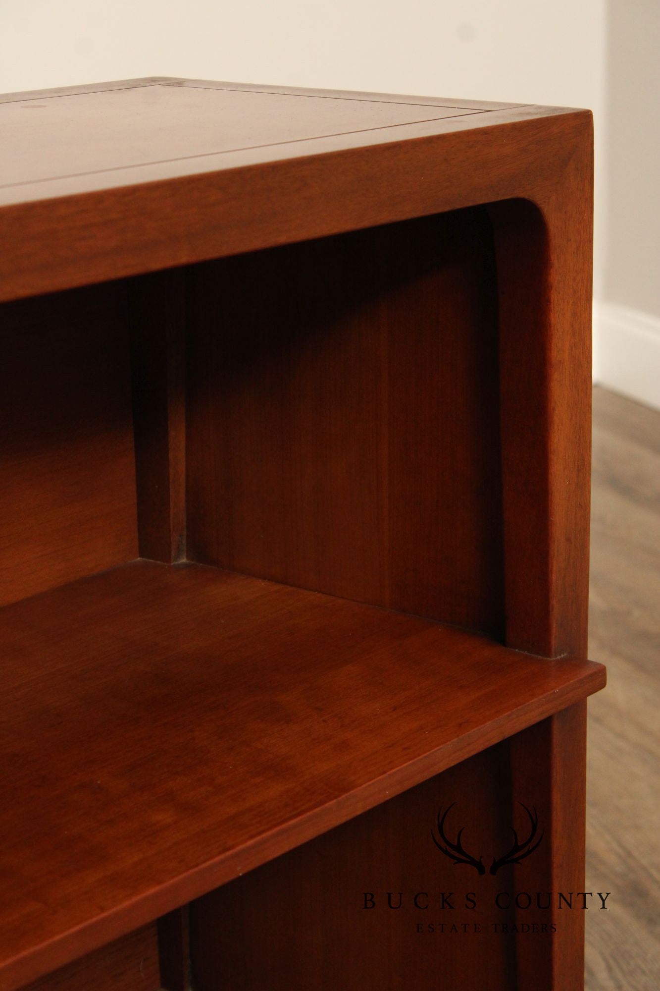 John Van Koert for Drexel Mid Century Modern Open Bookcase