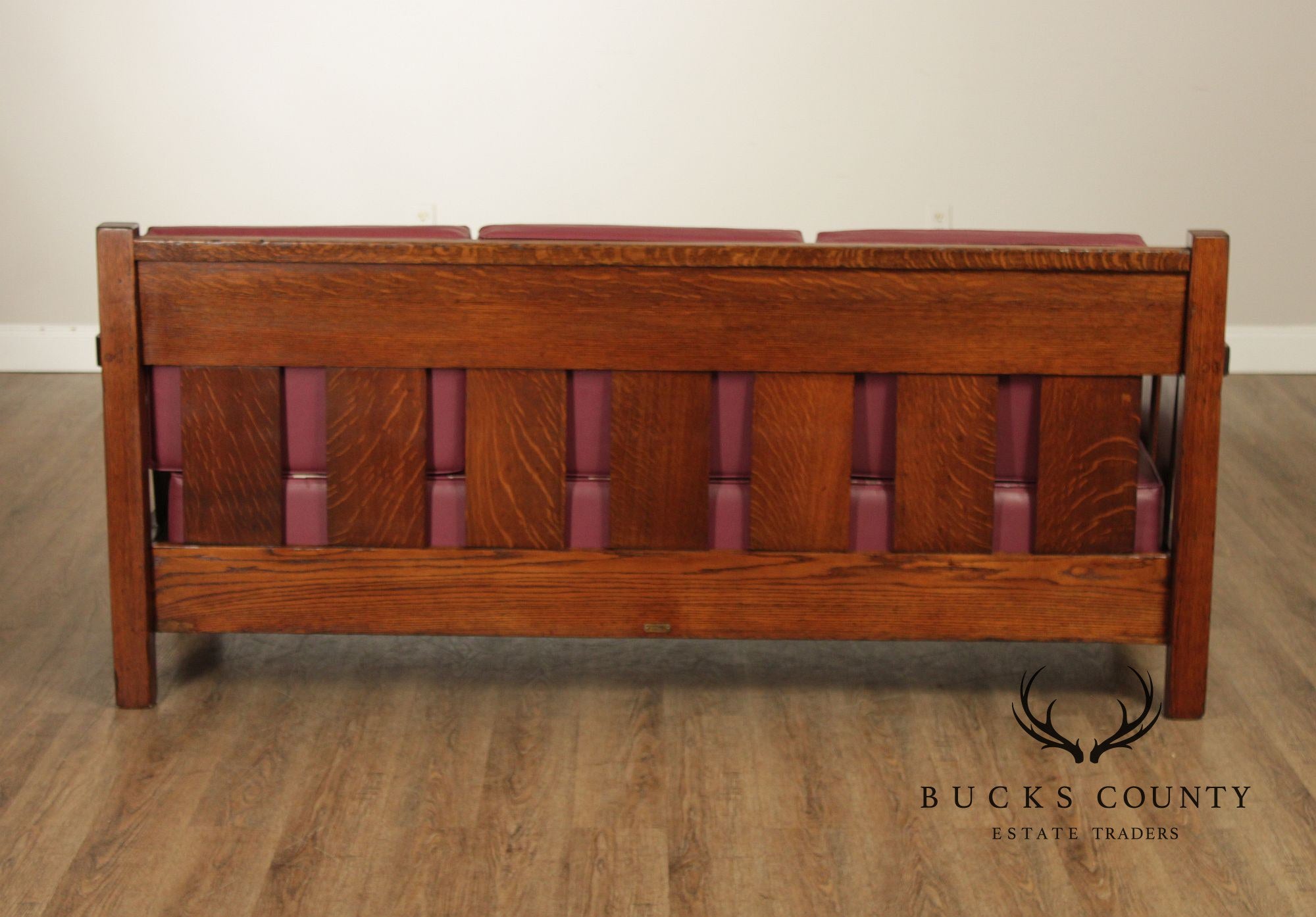 Lifetime Furniture Antique Mission Oak Sofa Settle