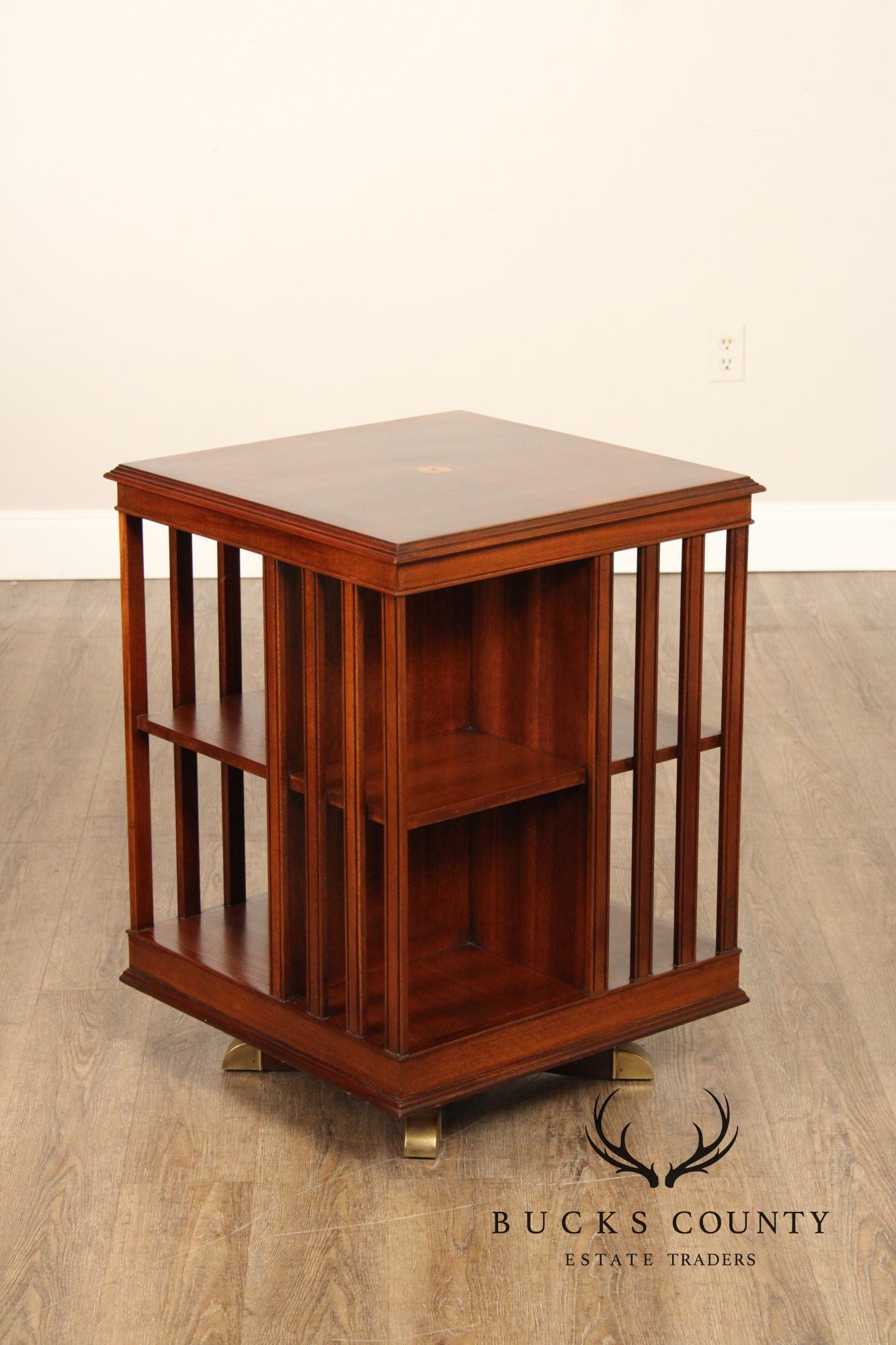 Edwardian Style Mahogany Revolving Bookcase