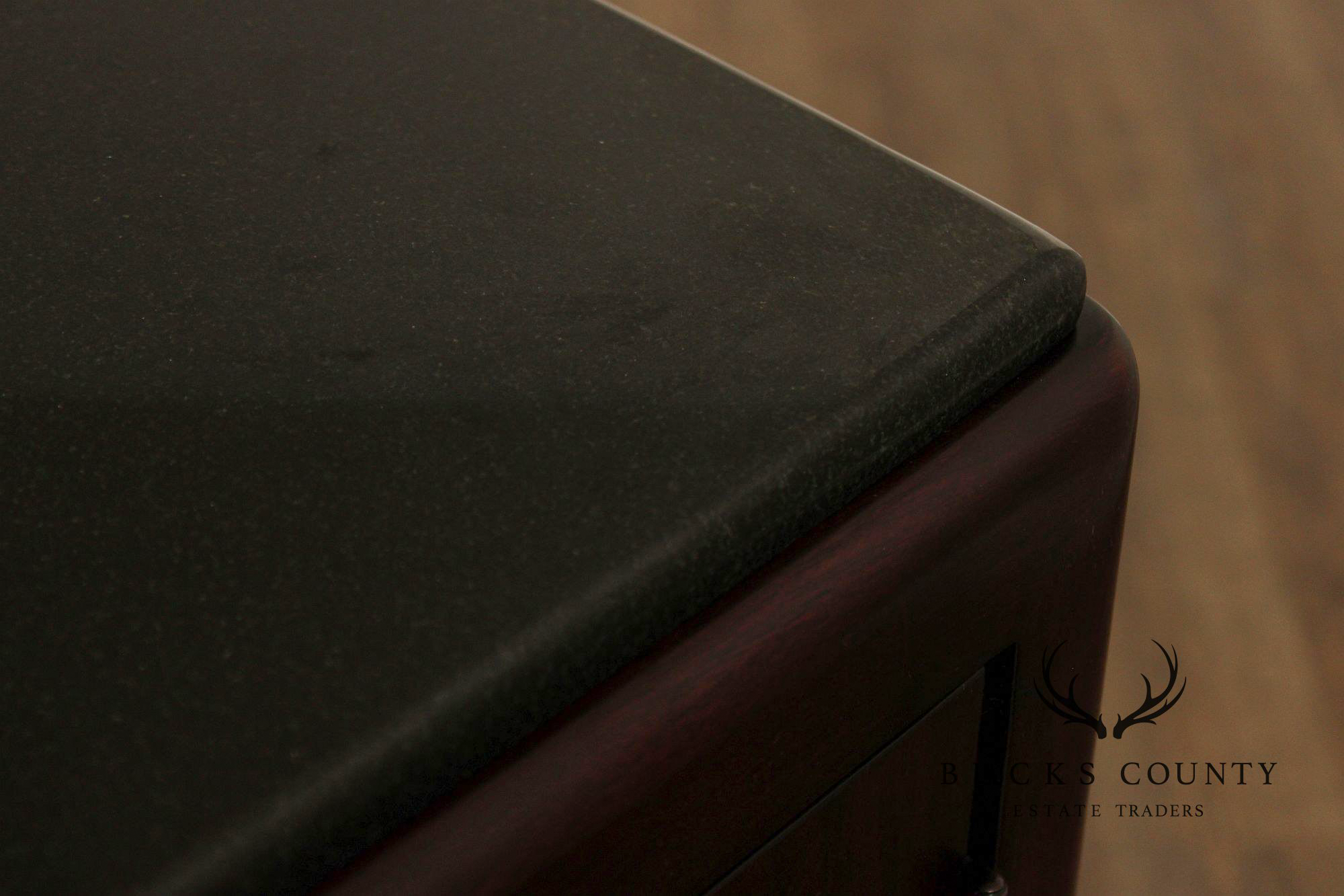 Thomasville Modern Art Deco Style Granite Top Buffet Sideboard