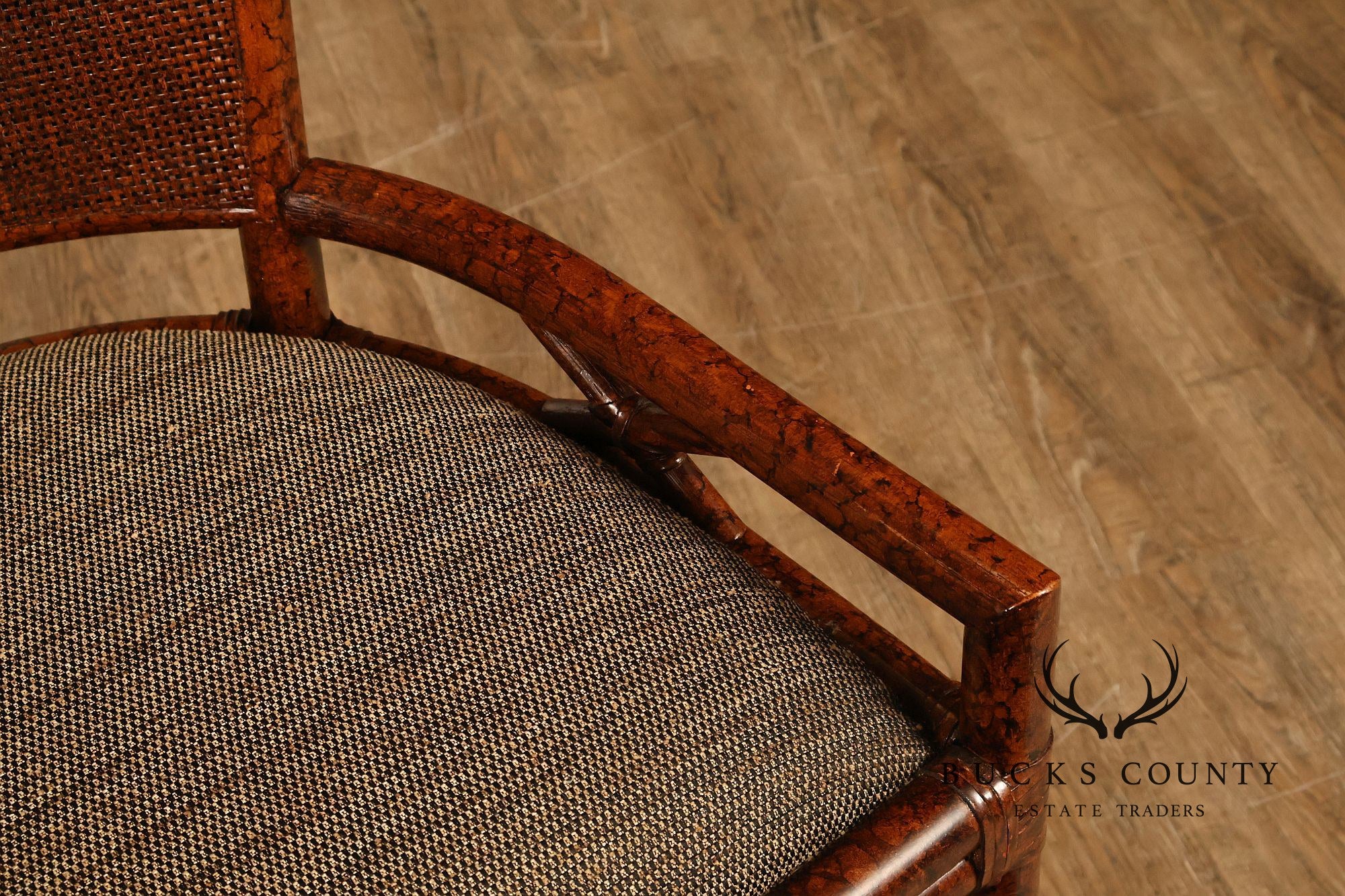 Ficks Reed Set of Four Woven Rattan Dining Chairs