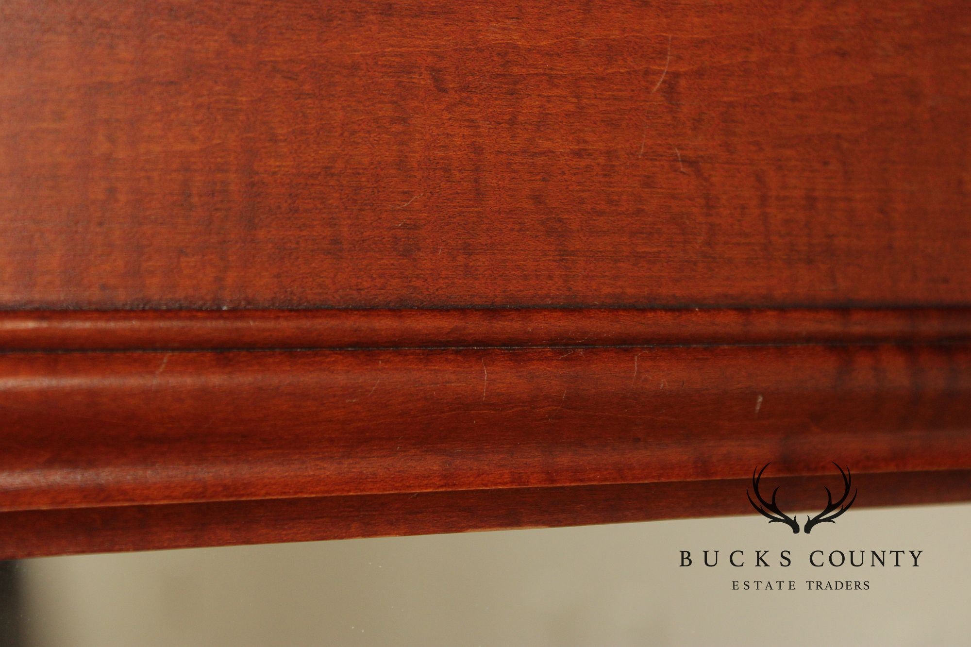 J.L. Treharn Chippendale Style Tiger Maple Wall Mirror