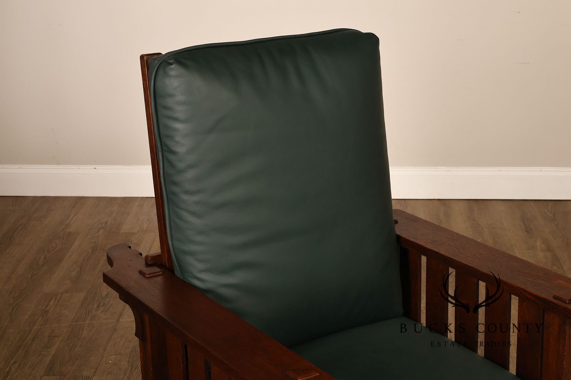 L. & J.G. Stickley Mission Oak Morris Chair Model #498