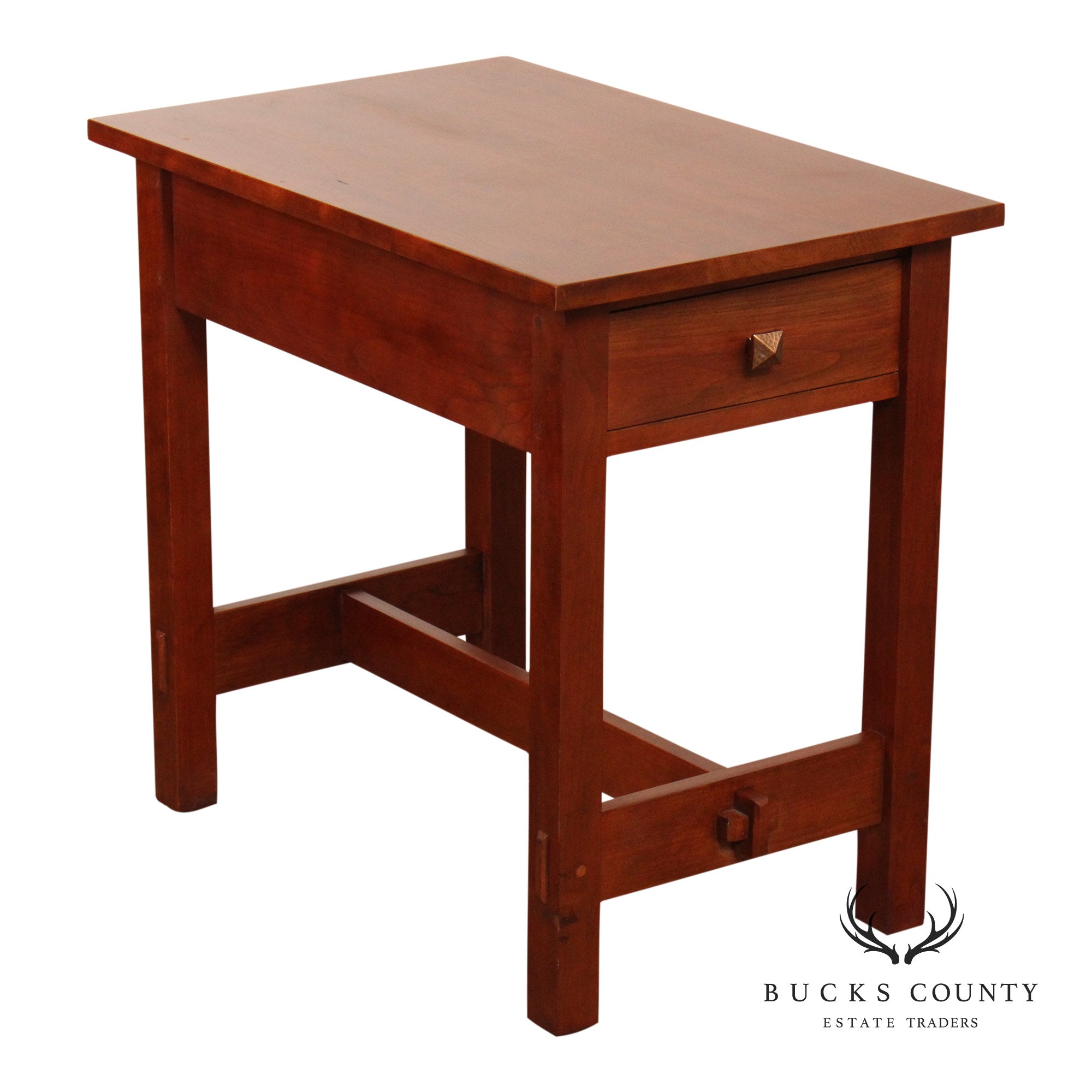 Stickley Mission Collection Cherry End Table with Drawer