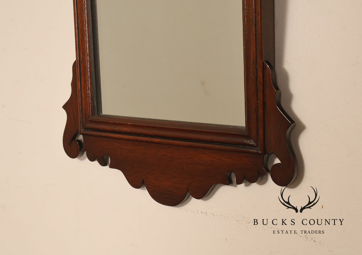 Henkle-Harris Chippendale Style Mahogany Scrollwork Wall Mirror