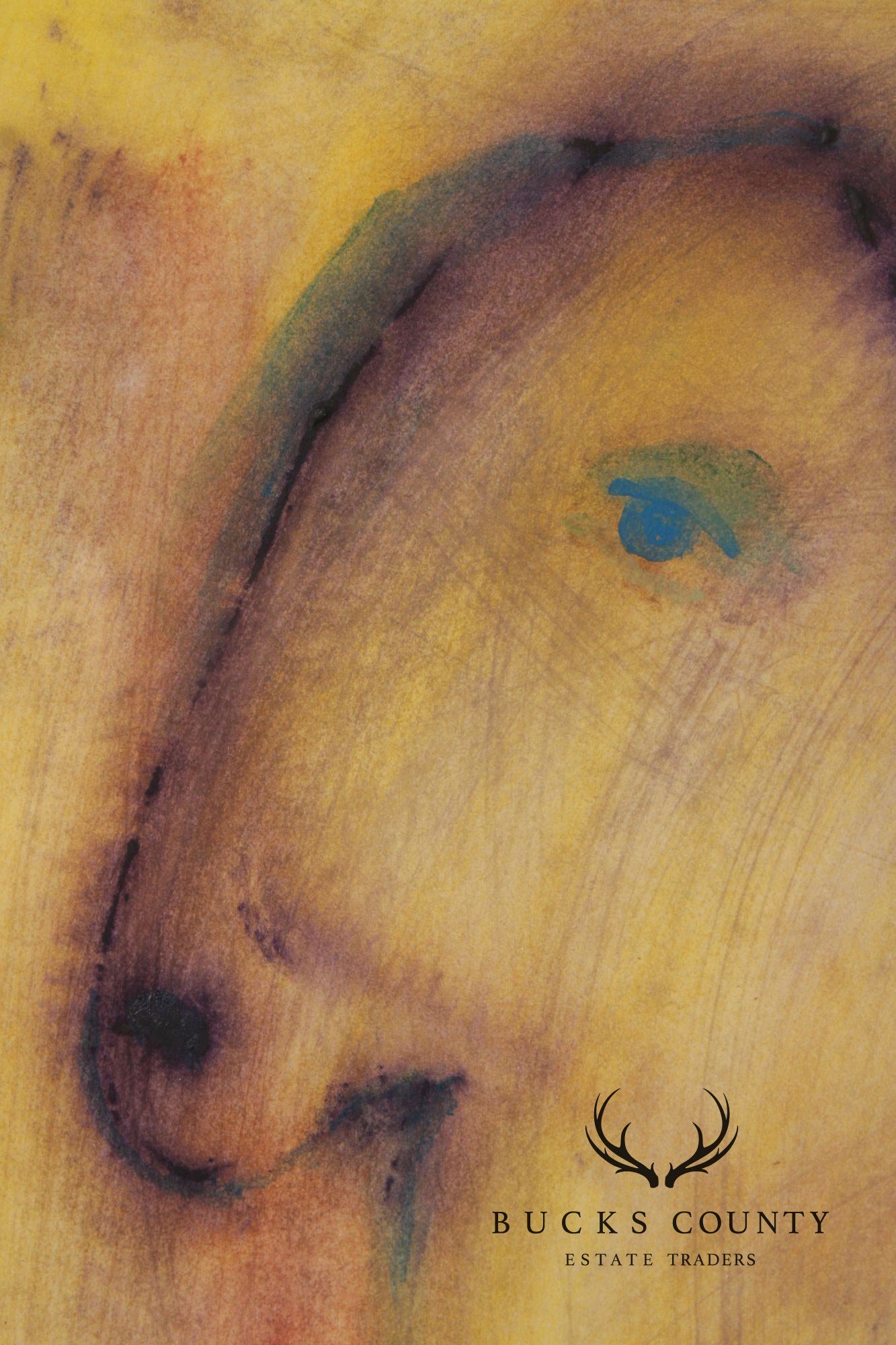 Edward M. Adams Abstract Oil Painting, Lamb