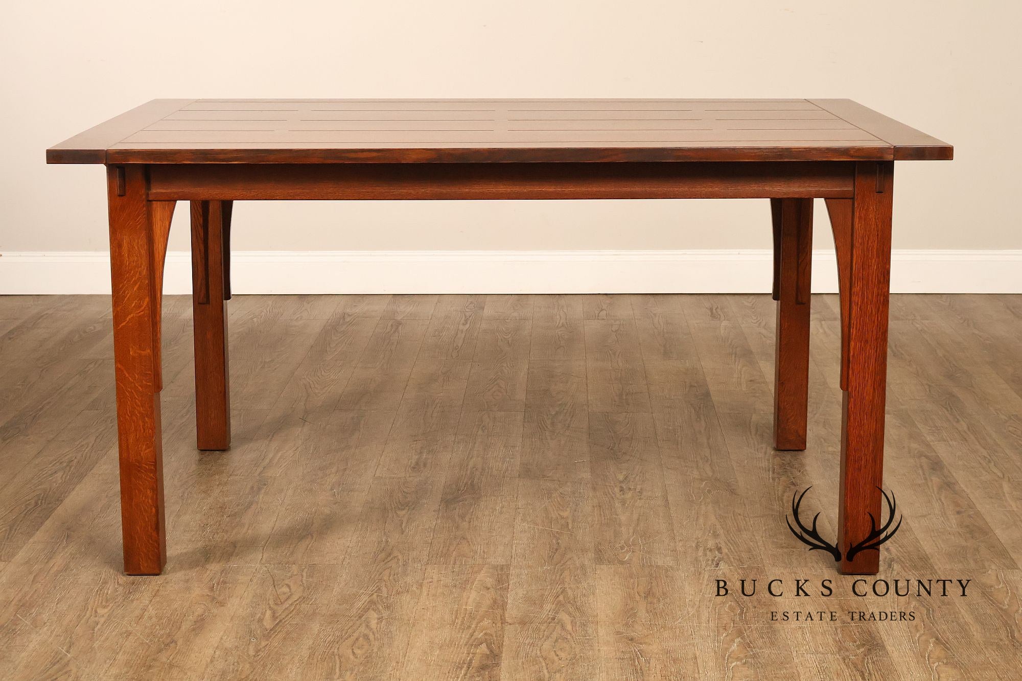 Stickley Mission Collection Oak Butterfly Top Dining Table