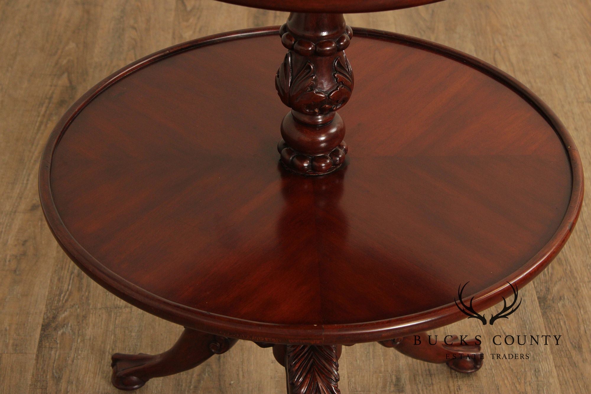 Harrods Knightsbridge Wilton George III Style Mahogany Three Tier Dumbwaiter