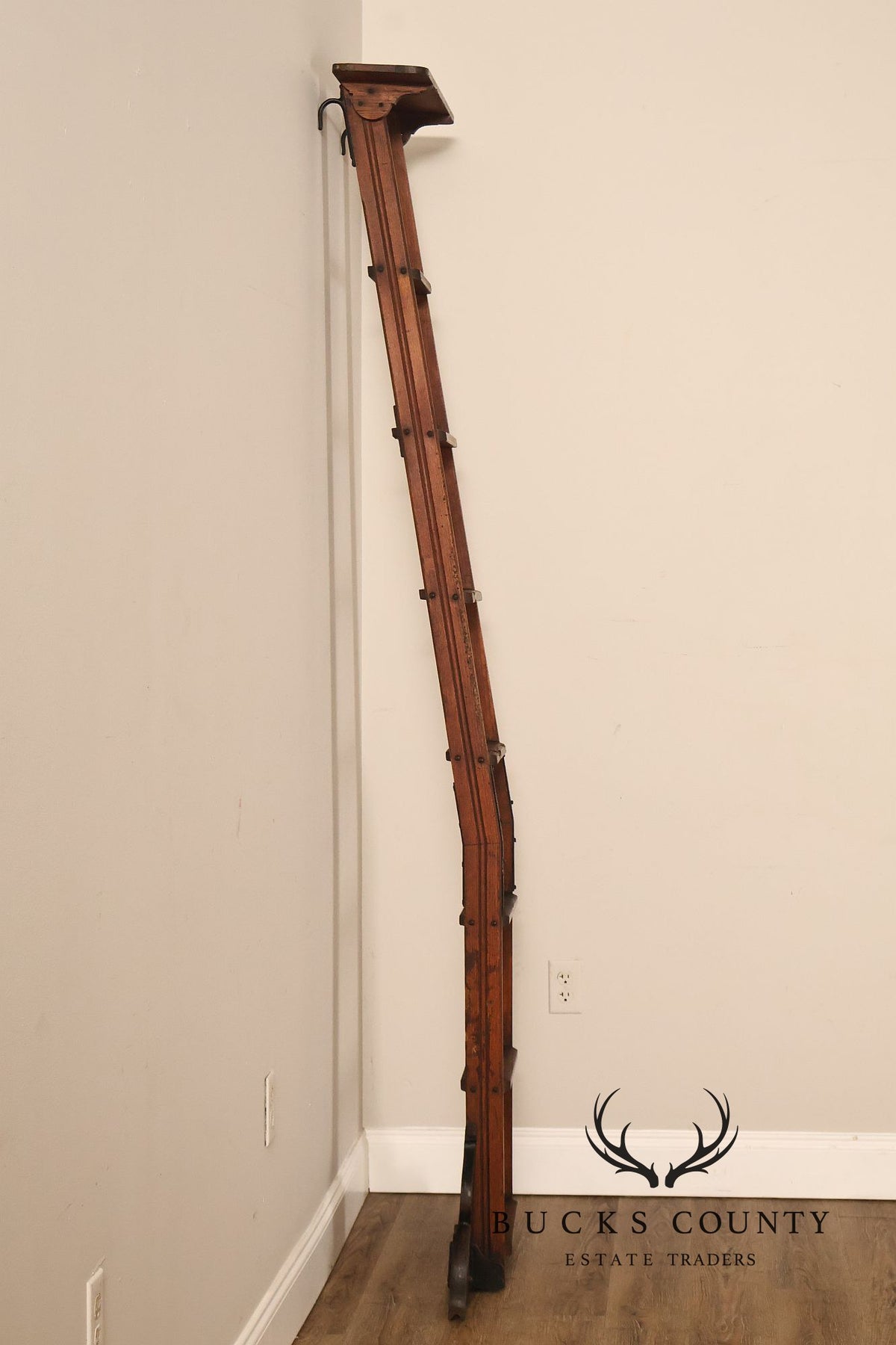 Antique Bicycle Ladder Co. Rolling Library Ladder