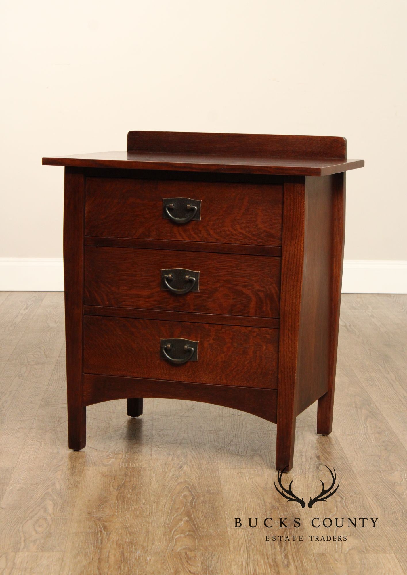 Stickley Mission Collection Oak Harvey Ellis Three-Drawer Nightstand