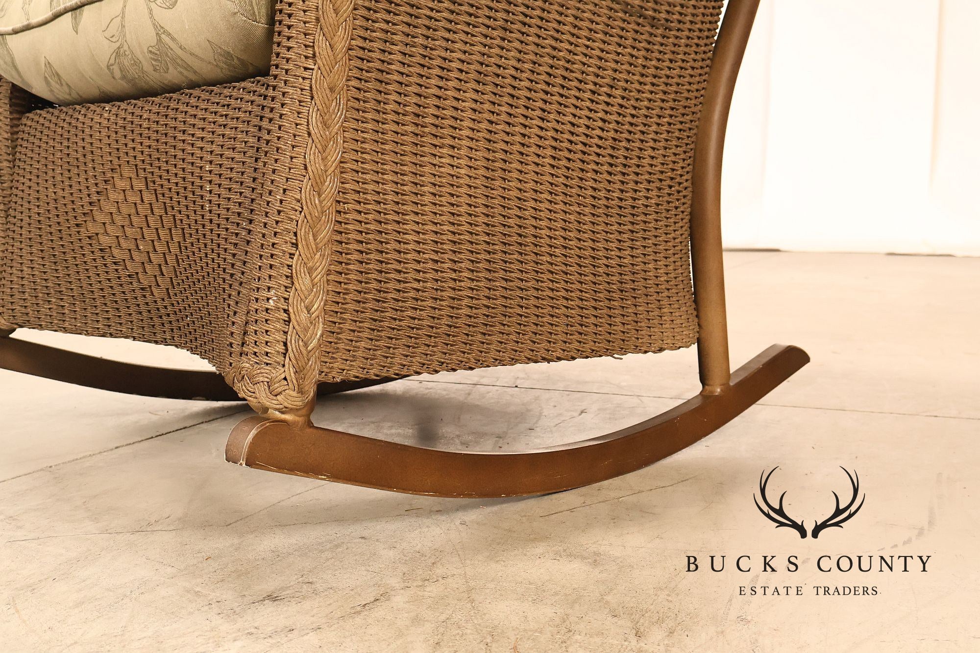 Lloyd Flanders Reflections All-Weather Lloyd Loom Wicker Porch Rocking Chair