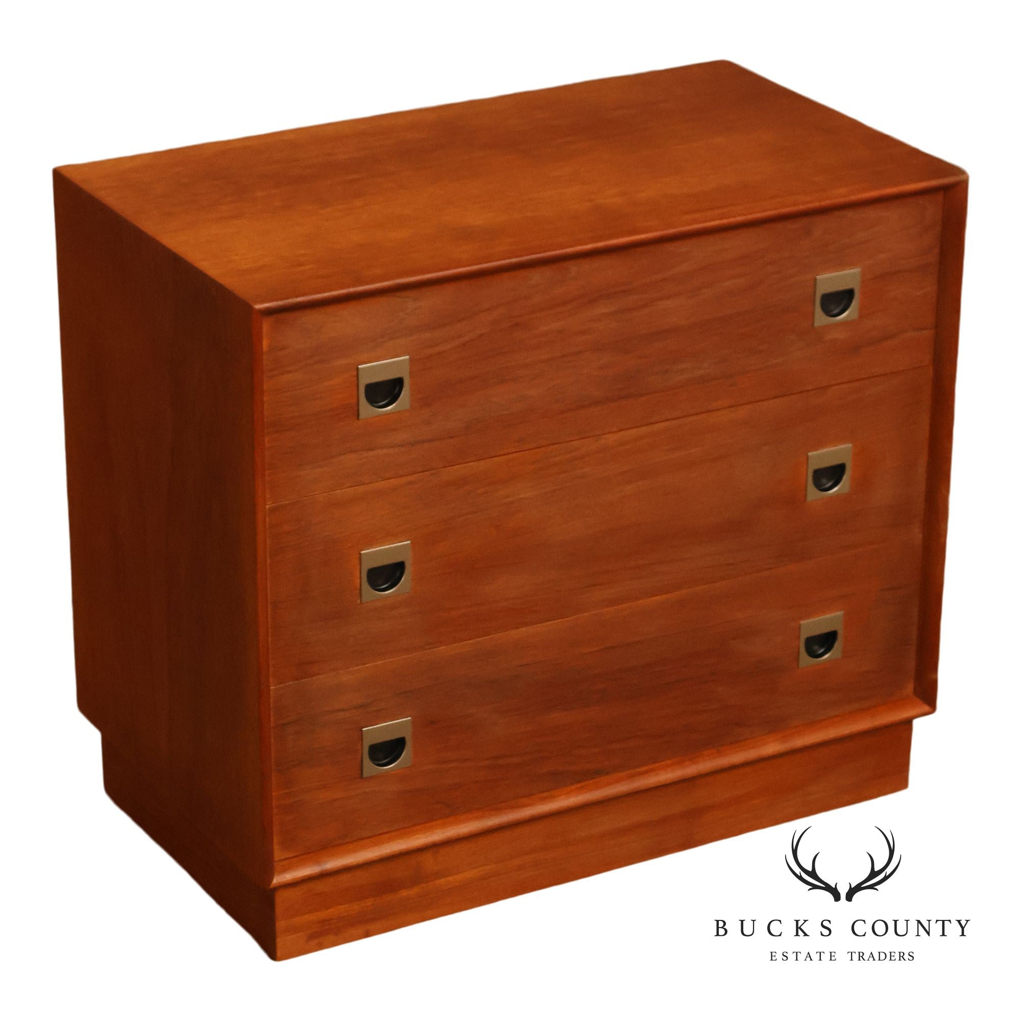 Mid Century Modern Teak Three Drawer Dresser