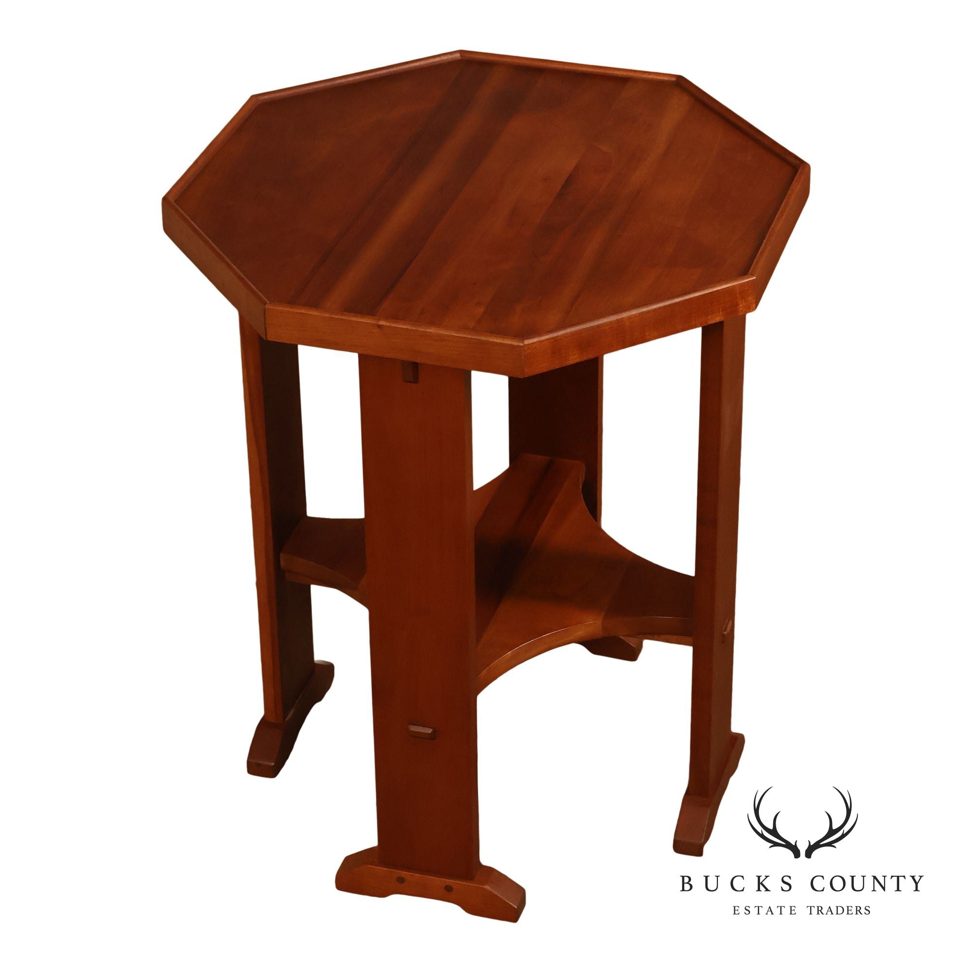 Stickley Mission Collection Cherry Octagonal Side Table