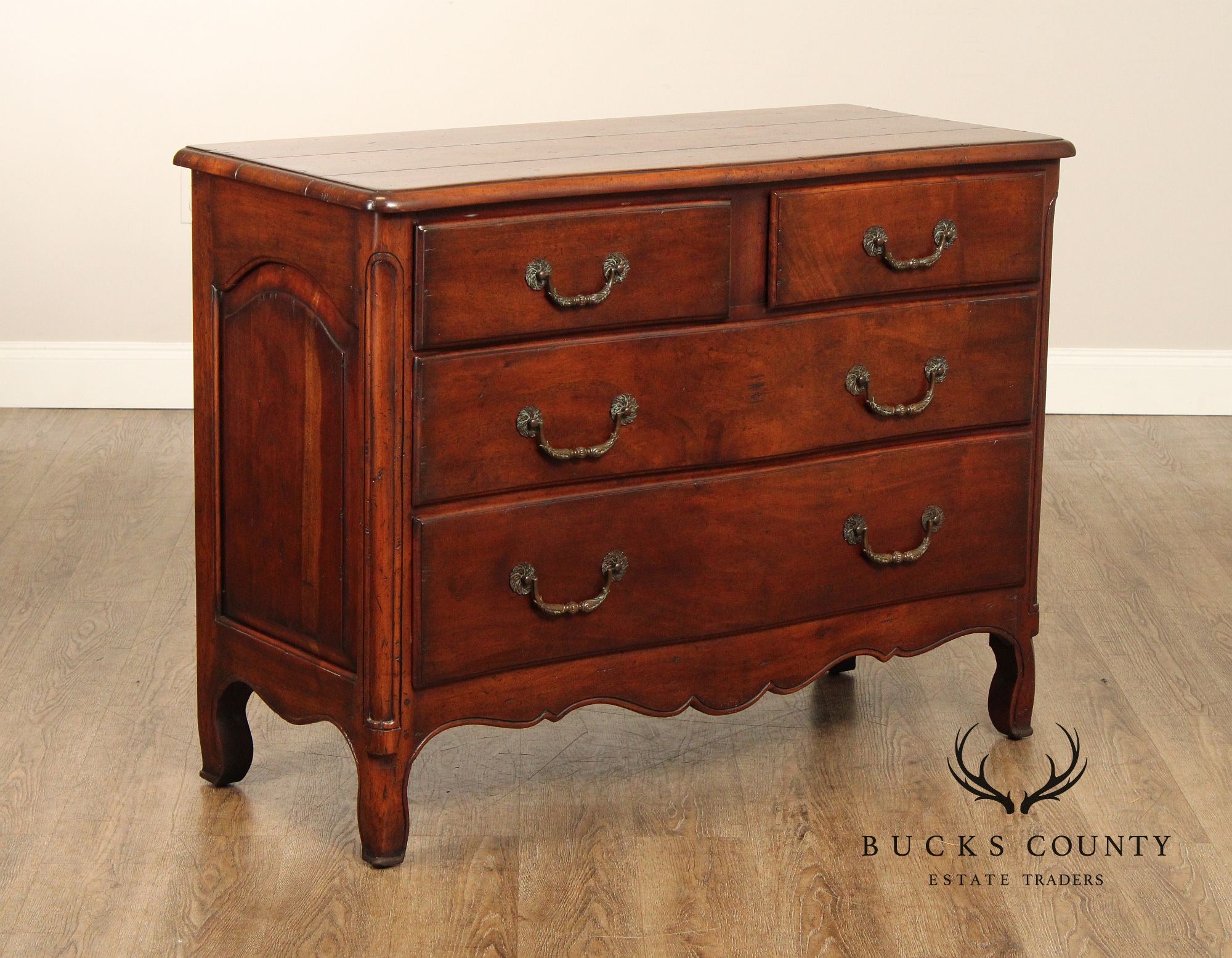 French Provincial Style Solid Mahogany Chest of Drawers