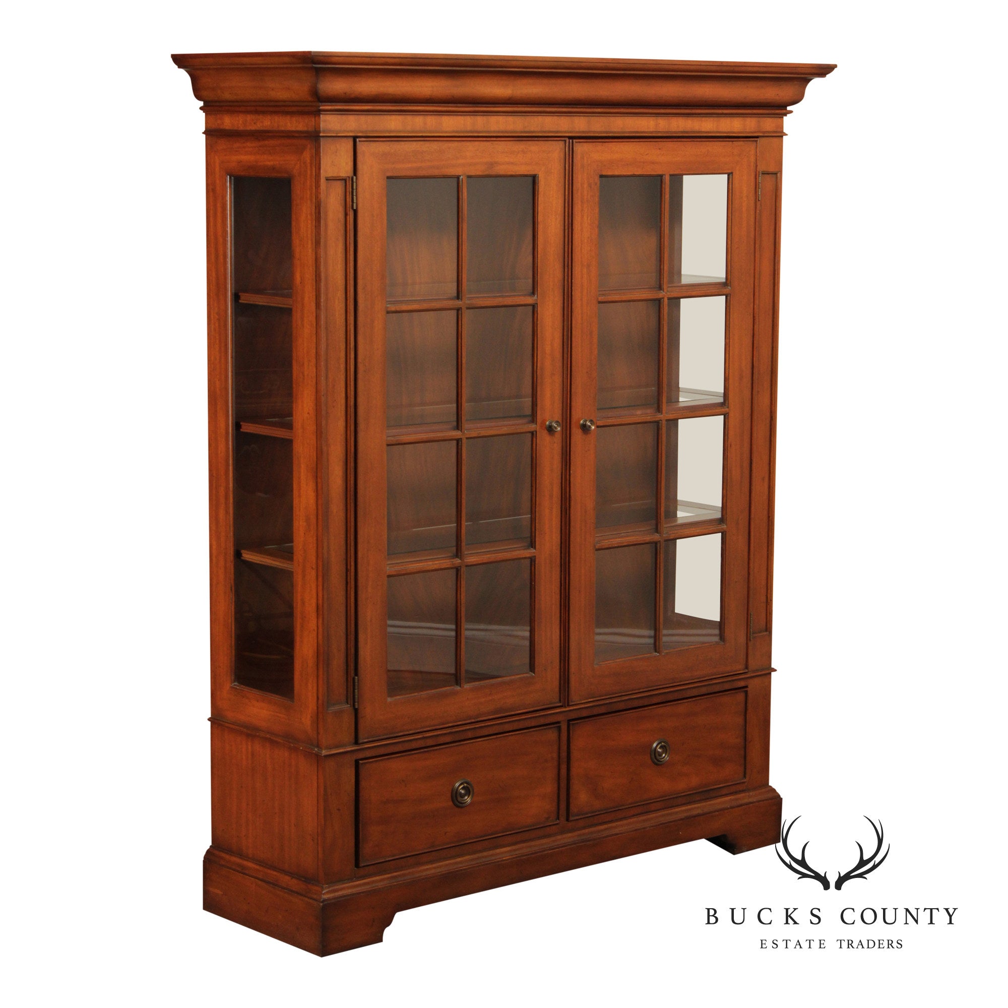 Sligh Ellis Collection Mahogany Two-Door Bookcase