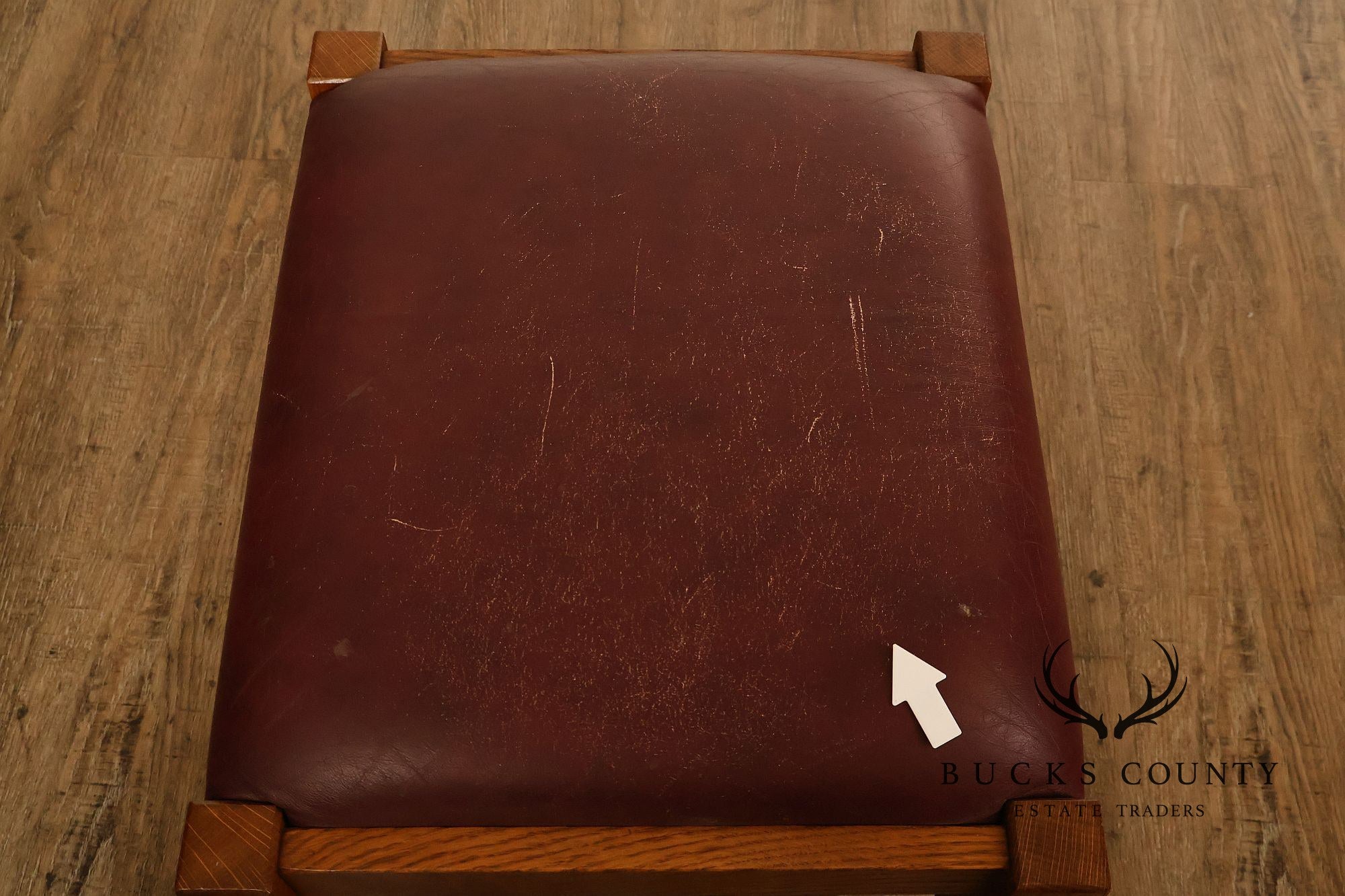 Stickley Mission Collection Oak Spindle Footstool