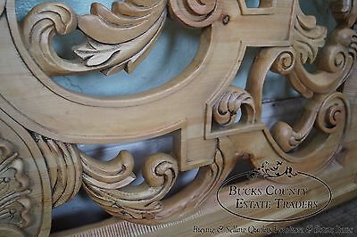 Outstanding Carved Wood Hanging Rococo Style Wall Plaque (C)