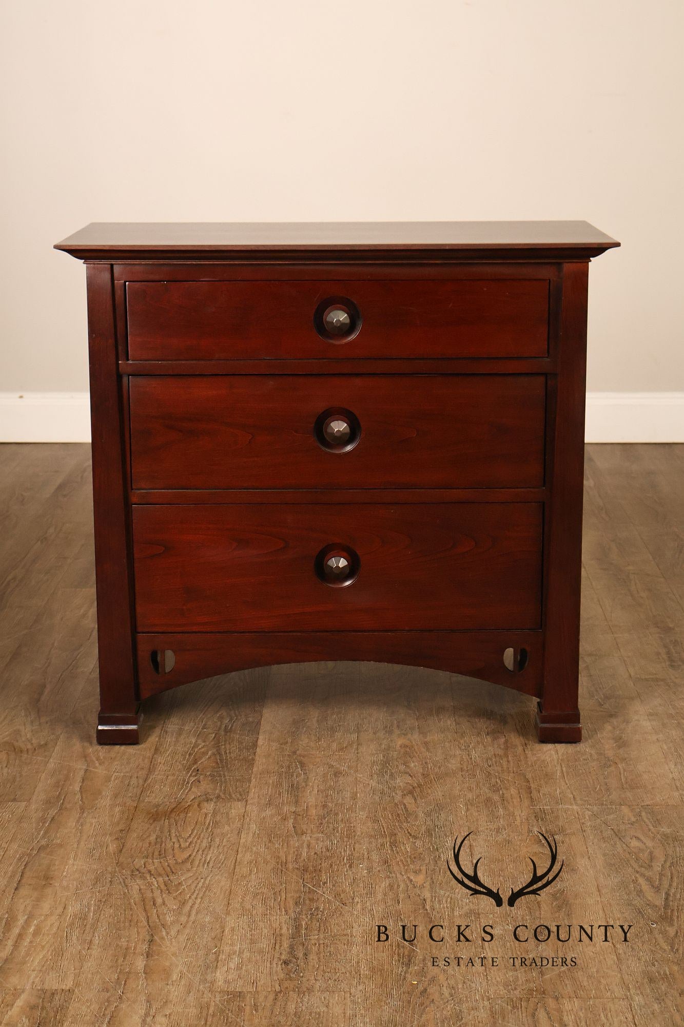 Stickley Edinburgh Collection Pair Of Cherry Nightstands