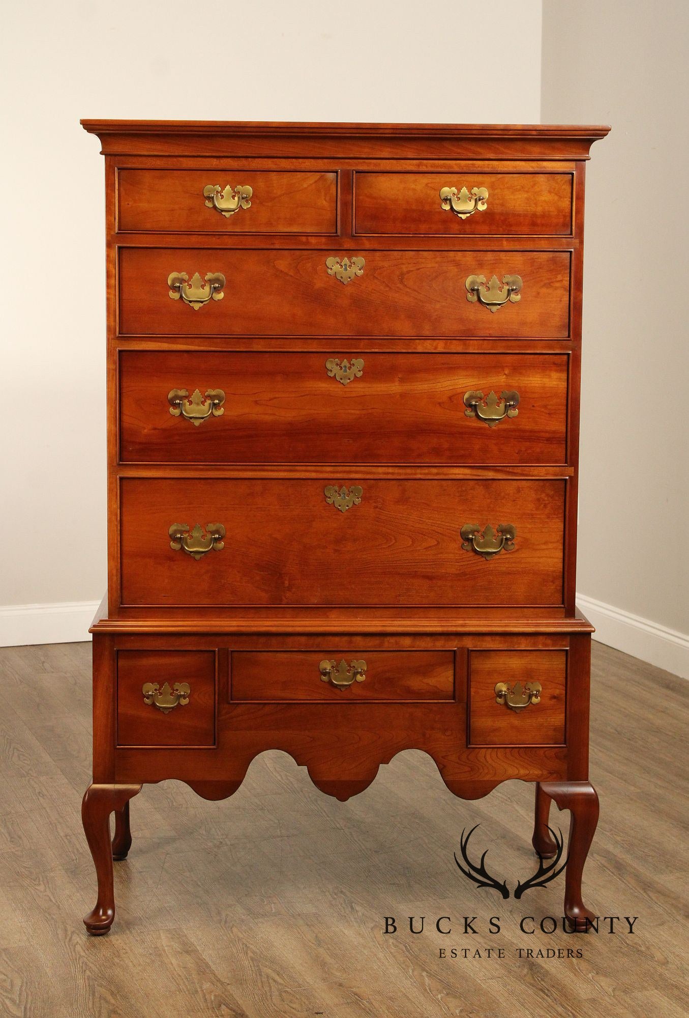 Stickley Cherry Valley Queen Anne Style Highboy Chest