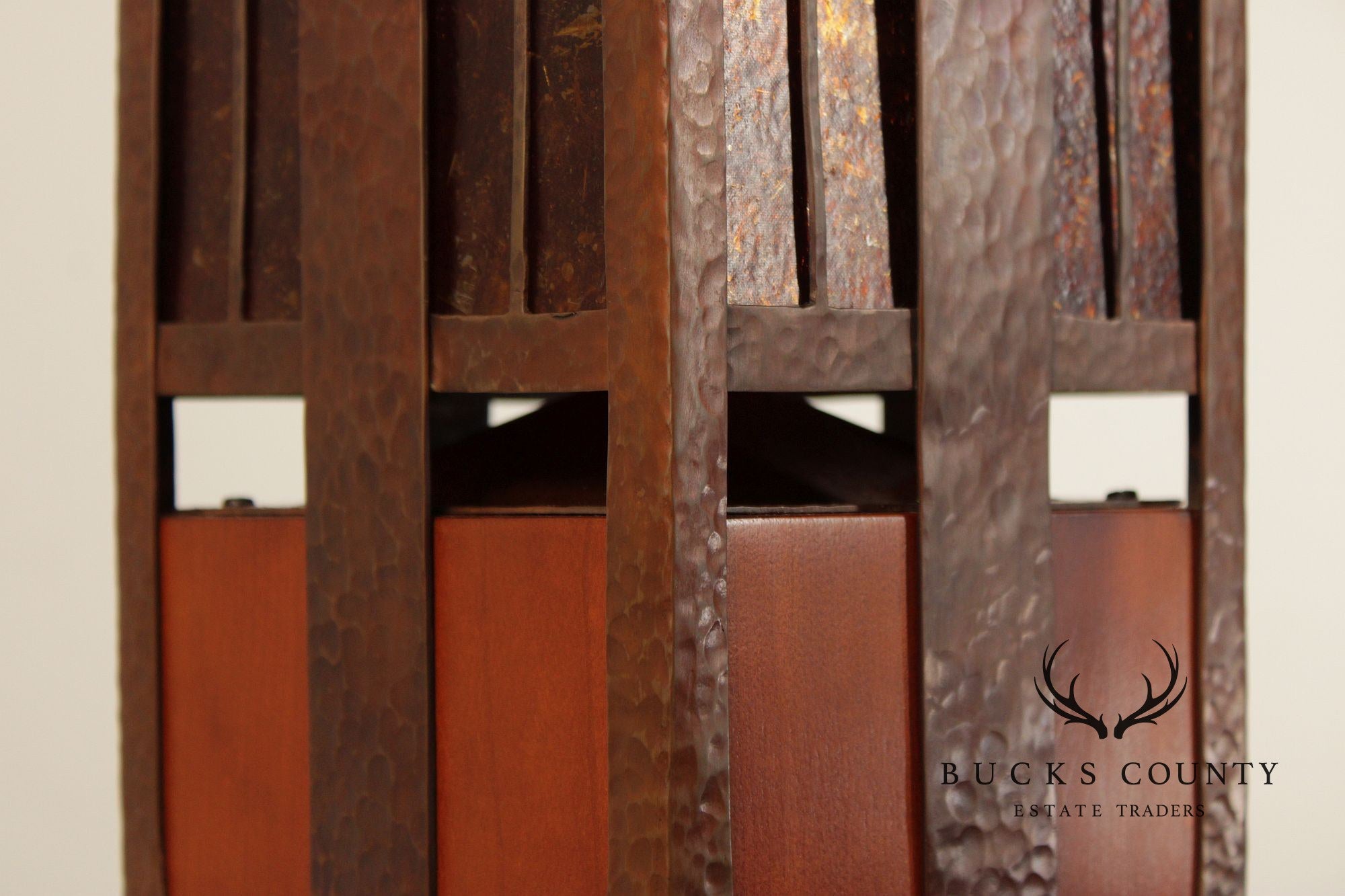 Stickley Mission Collection Cherry Gus Newel Post Lamp