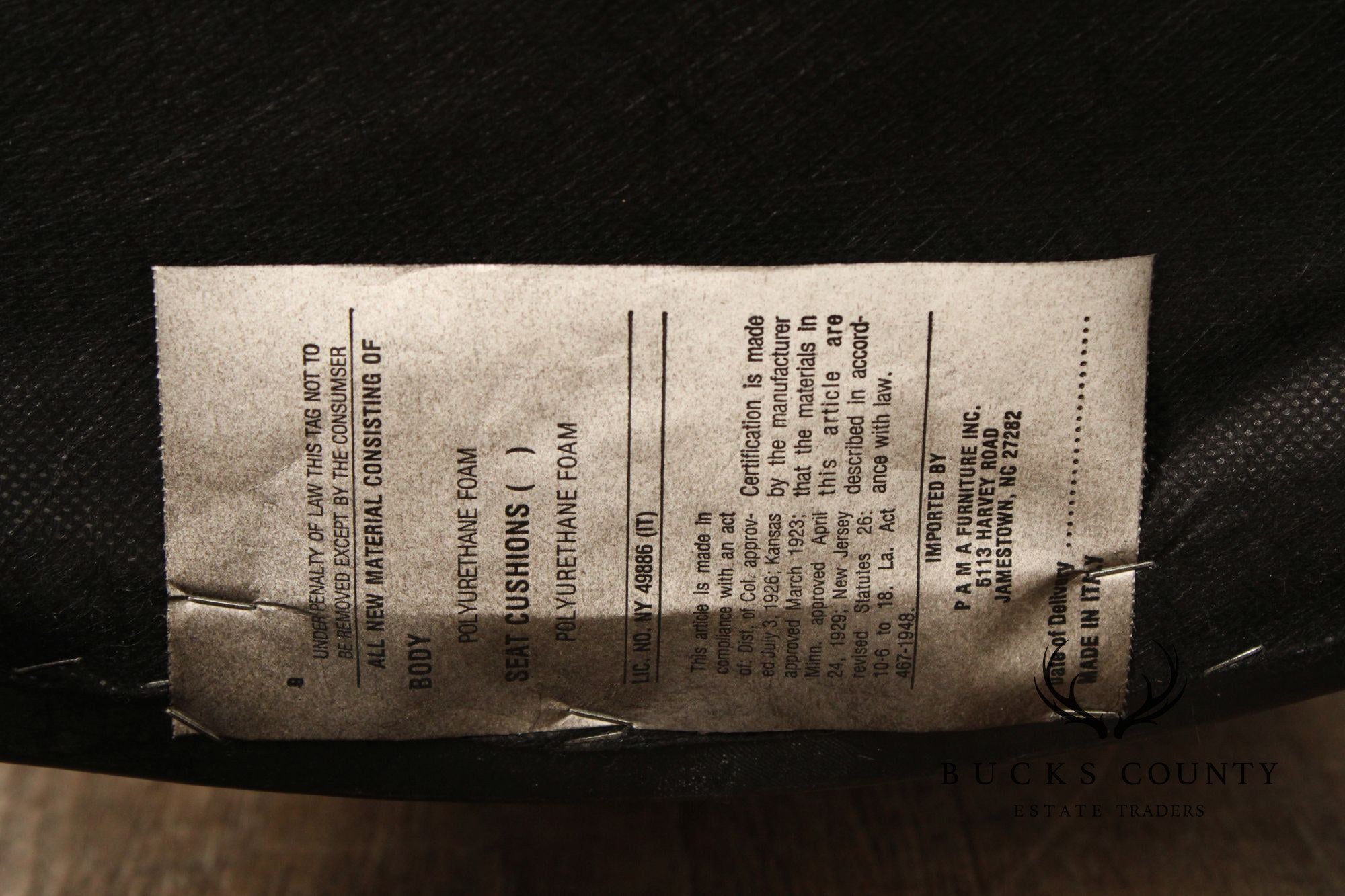 Italian Art Deco Style Set of Eight Ebonized Dining Chairs