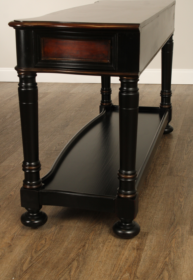 Hooker Ebonized Two-Drawer Console Table