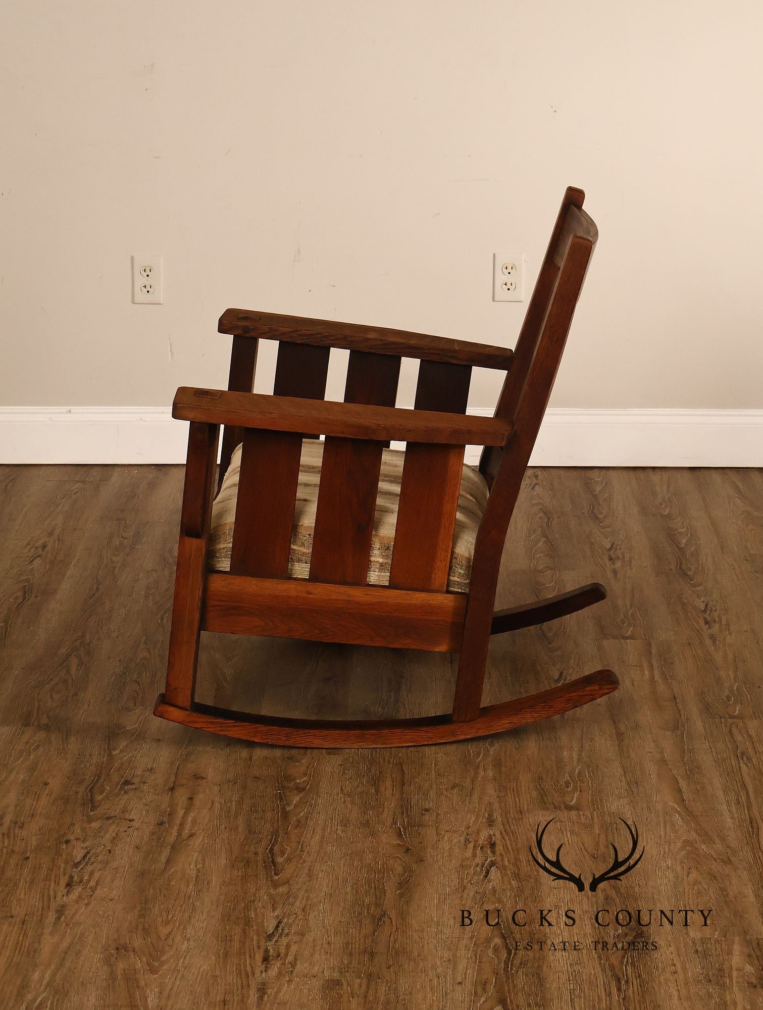 Antique Lifetime Furniture Mission Oak Rocking Chair