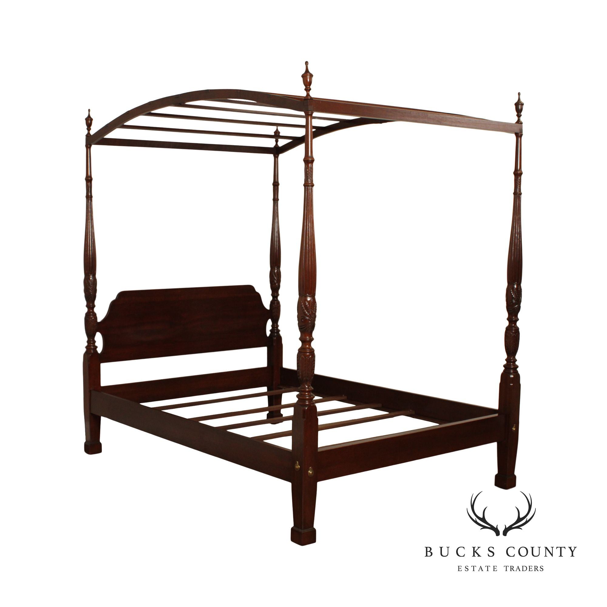 Ethan Allen 'Georgian Court' Queen-Size Canopy Rice Bed