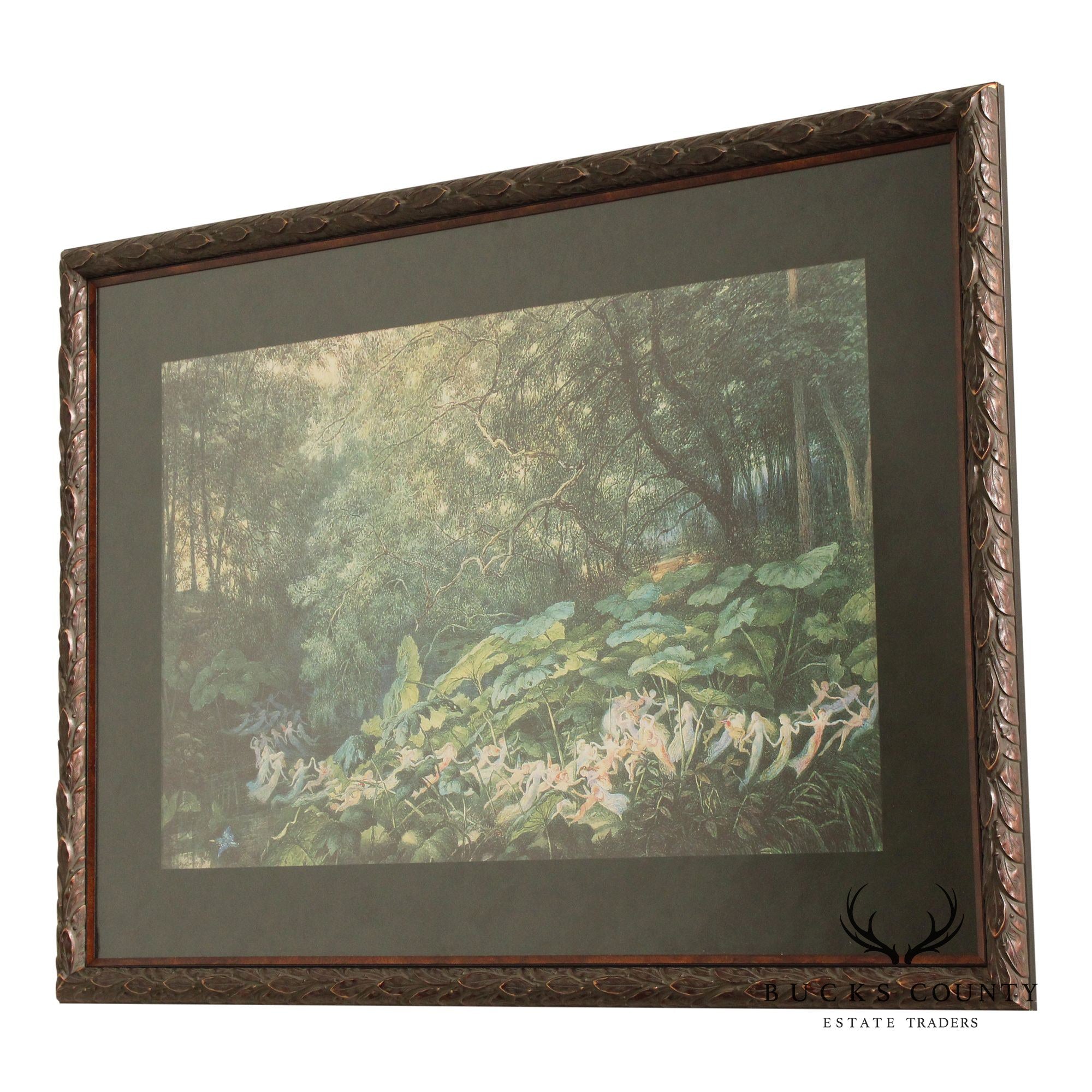 Richard Doyle Framed Print, 'Under the Dock Leaves - An Autumnal Evening's Dream'