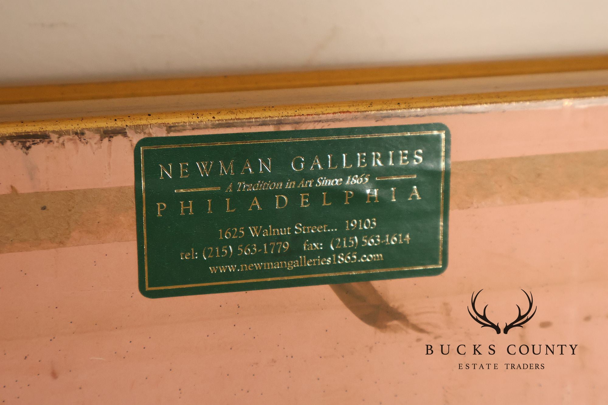 Newman Galleries Large Carved Gold Gilt Picture Frame