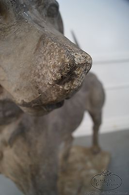 Antique 19th Century Zinc Morley's Dog Statue by J.W. Fiske (B)