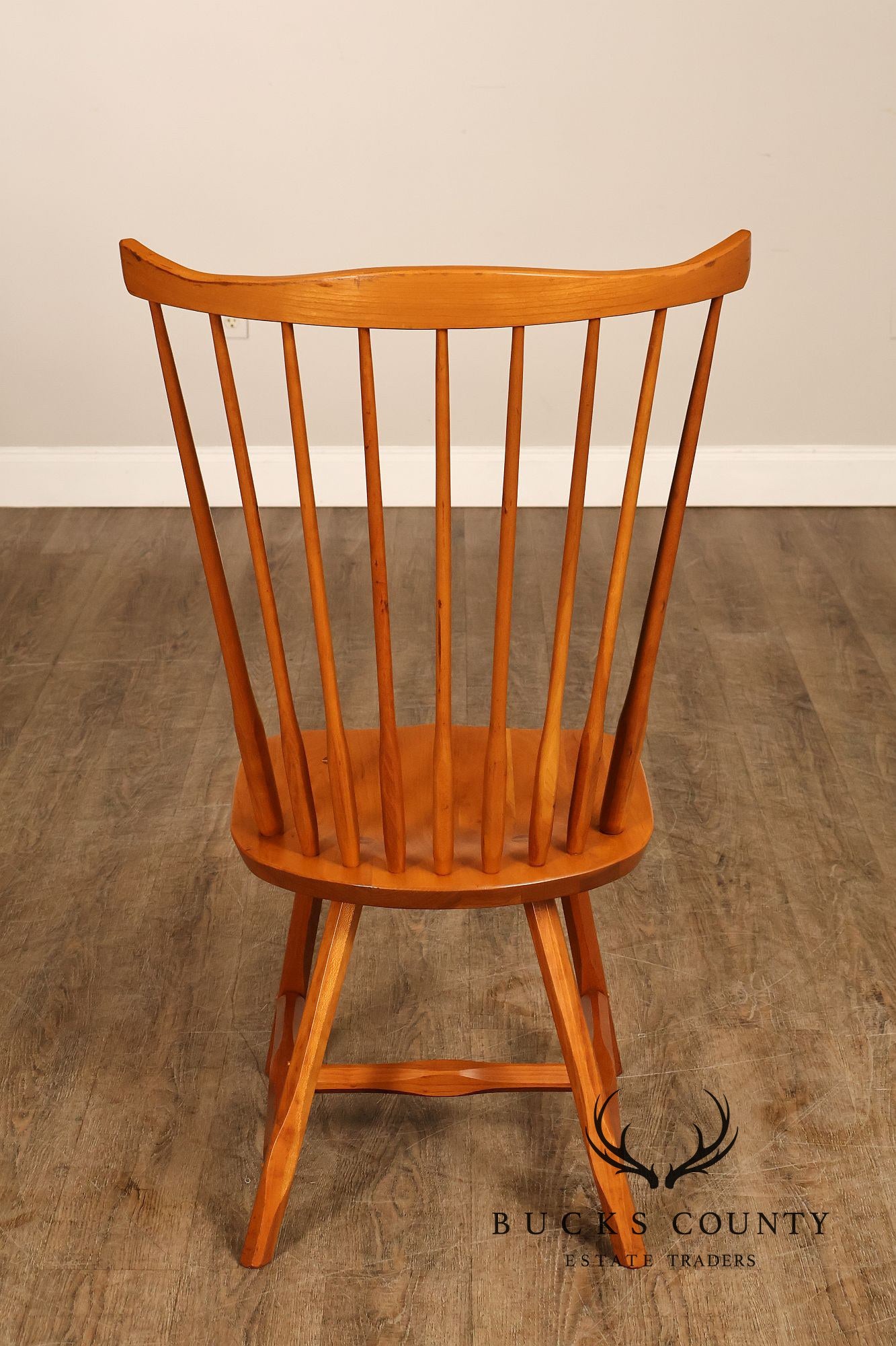 Hunt Country Furniture Set of Six Cherry Windsor Dining Chairs
