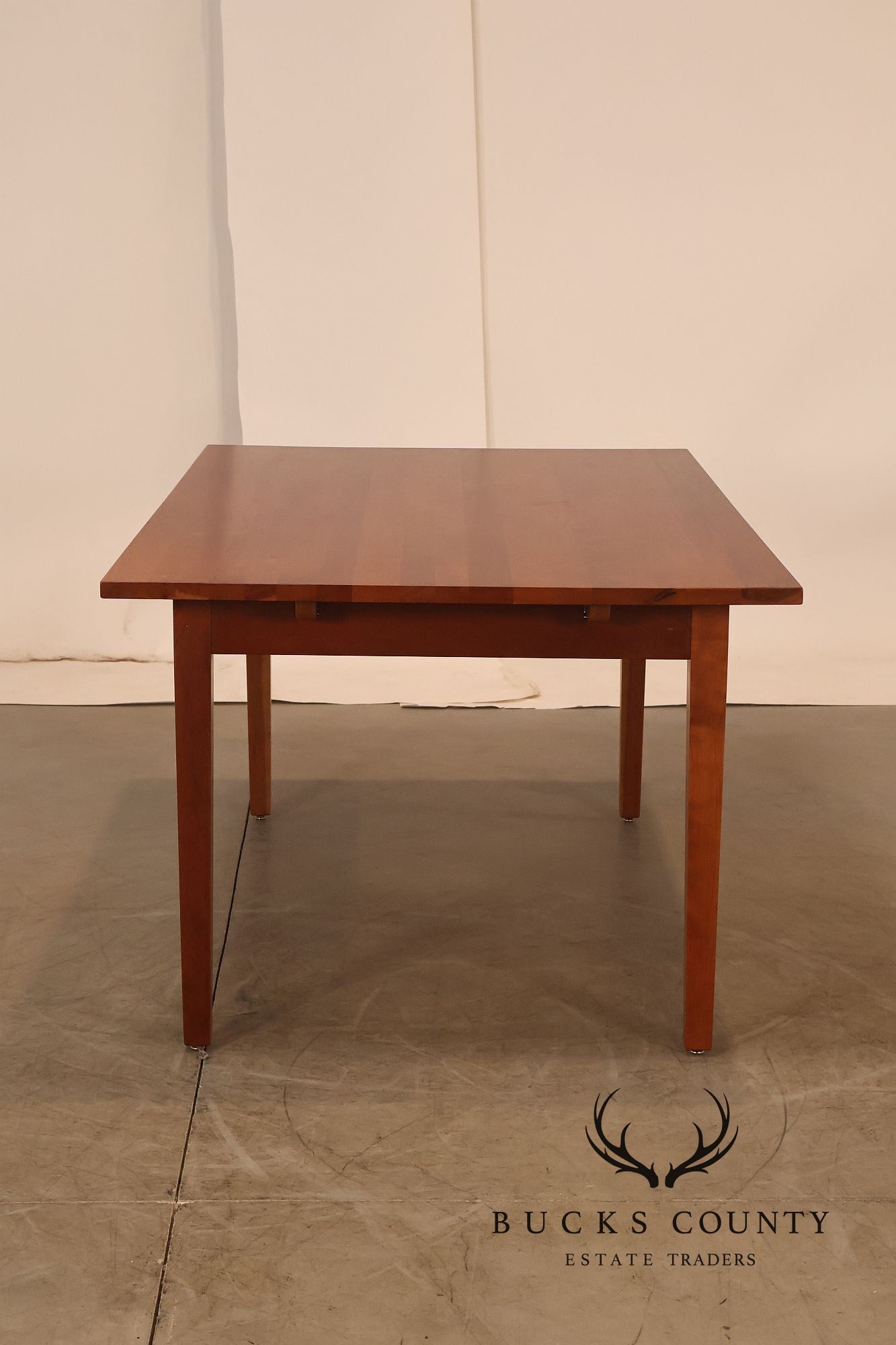Frederick Duckloe Solid Cherry Expandable Dining Table