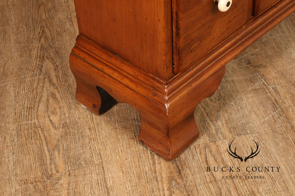 Vintage Pine Nine Drawer Apothecary Cabinet With Porcelain Knobs