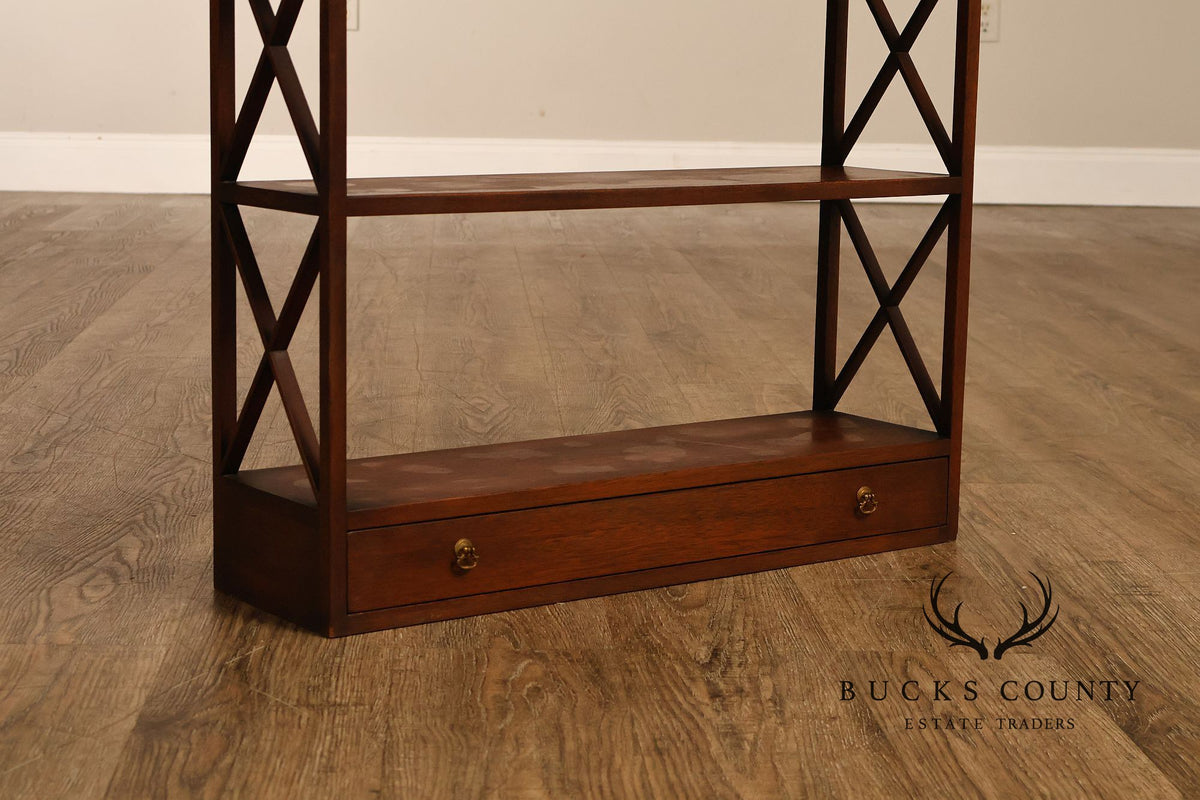 Kittinger Williamsburg Adaptation Mahogany Hanging Wall Shelf