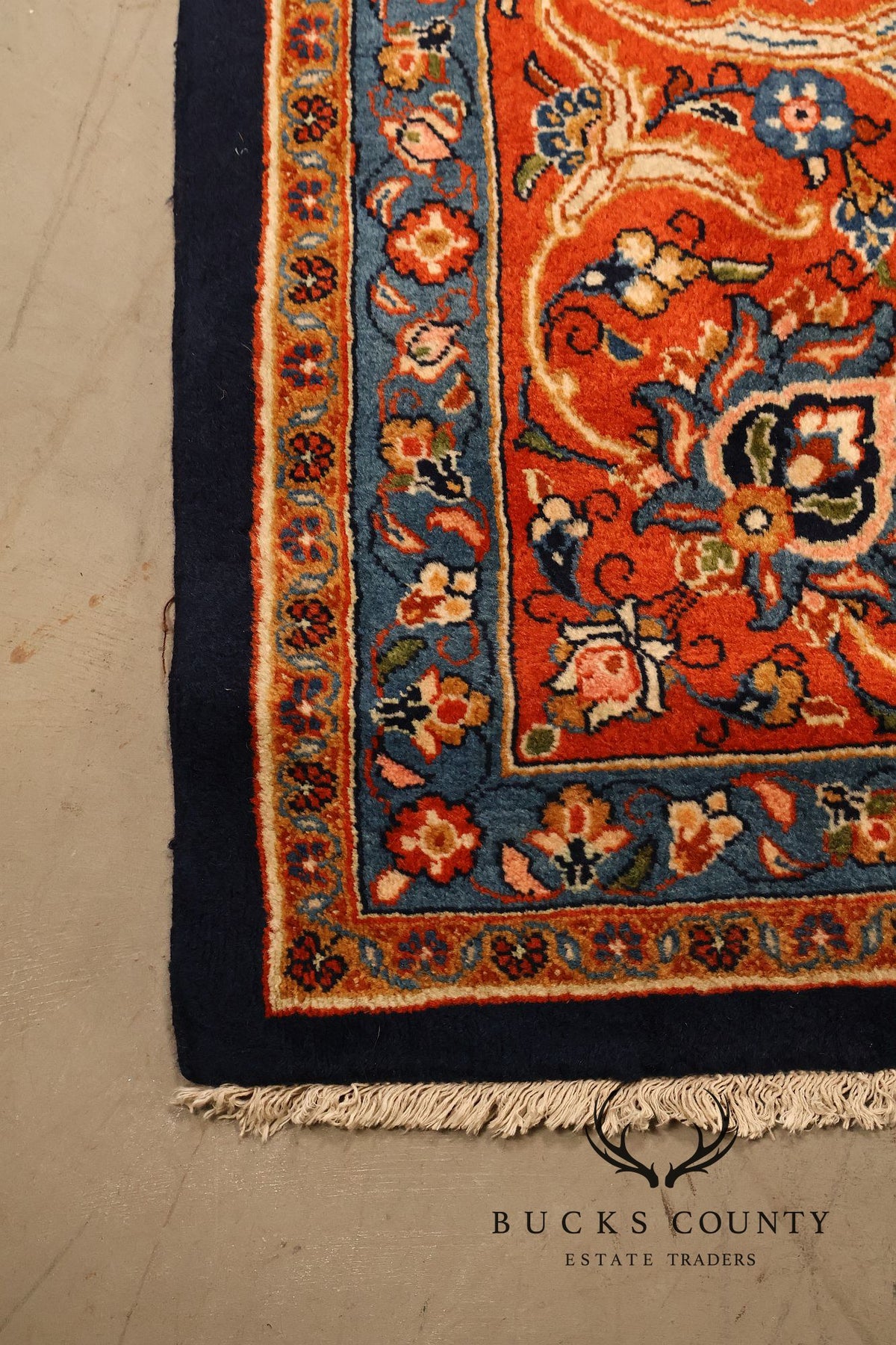 Persian Handwoven Wool Palace Size Floral Area Rug Approximately 10' X 18'