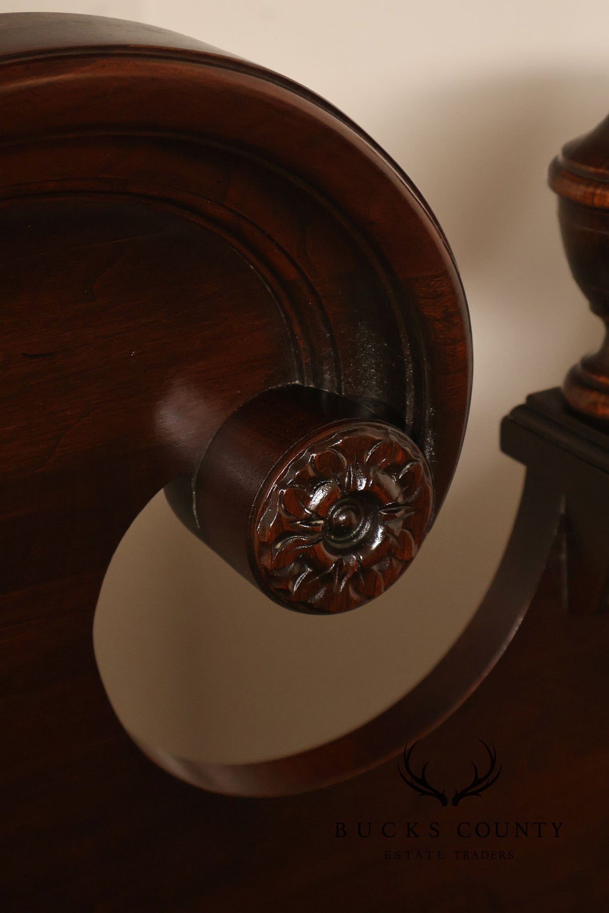 Ethan Allen 'Georgian Court' Queen Cherry Poster Bed
