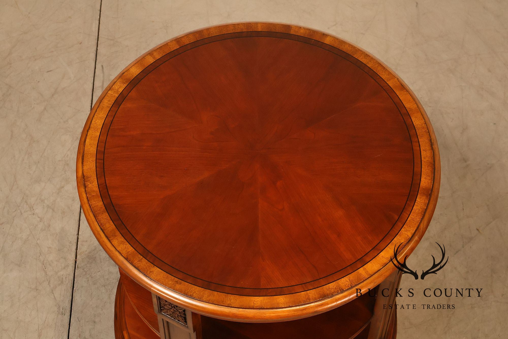Ethan Allen Townhouse Collection Round Library Side Table