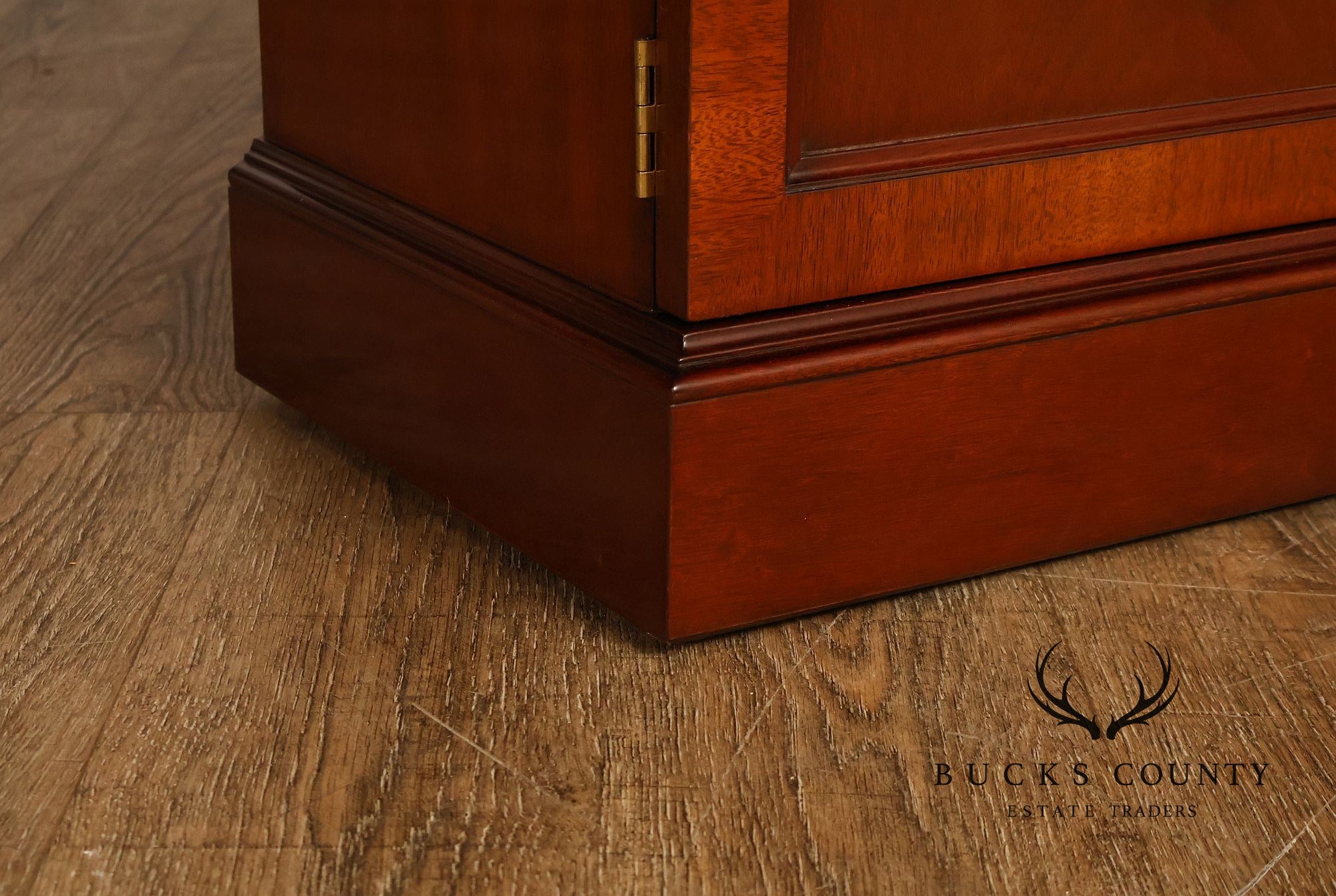 Kindel Neoclassical Style Mahogany Breakfront China Cabinet